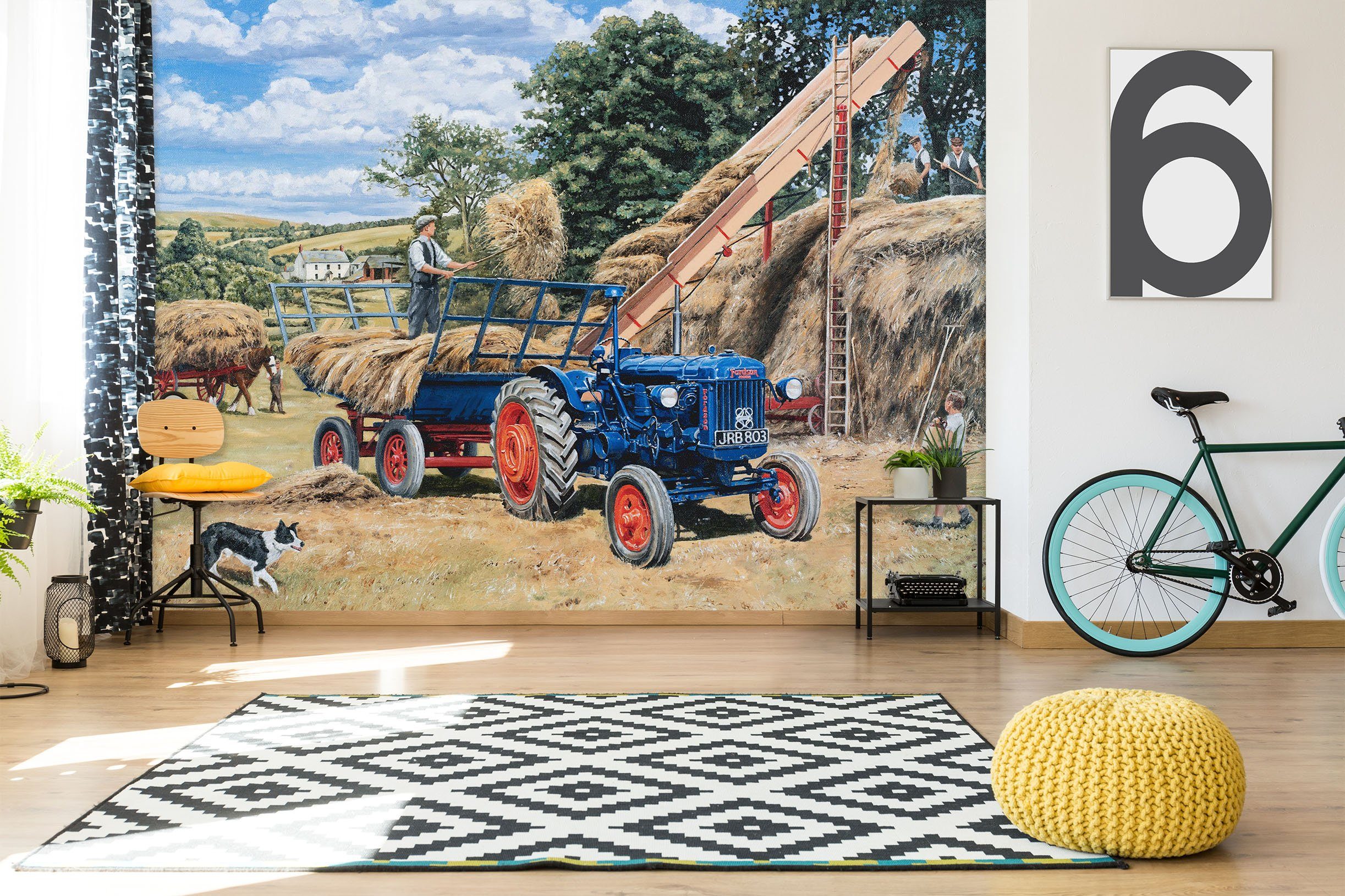 3D Building A Hayrick 1010 Trevor Mitchell Wall Mural Wall Murals Wallpaper AJ Wallpaper 2