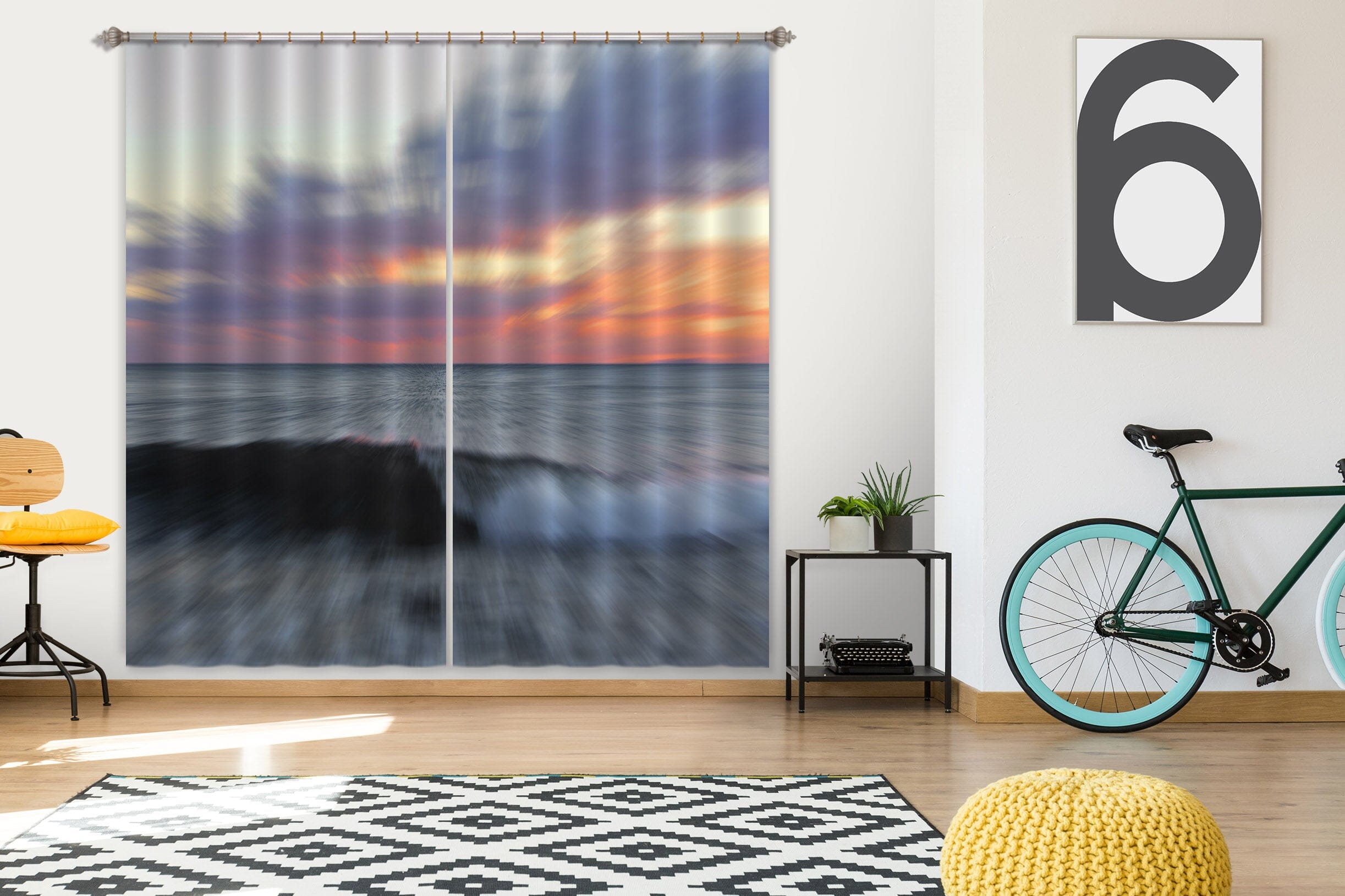 3D Moving Wave 151 Marco Carmassi Curtain Curtains Drapes Curtains AJ Creativity Home