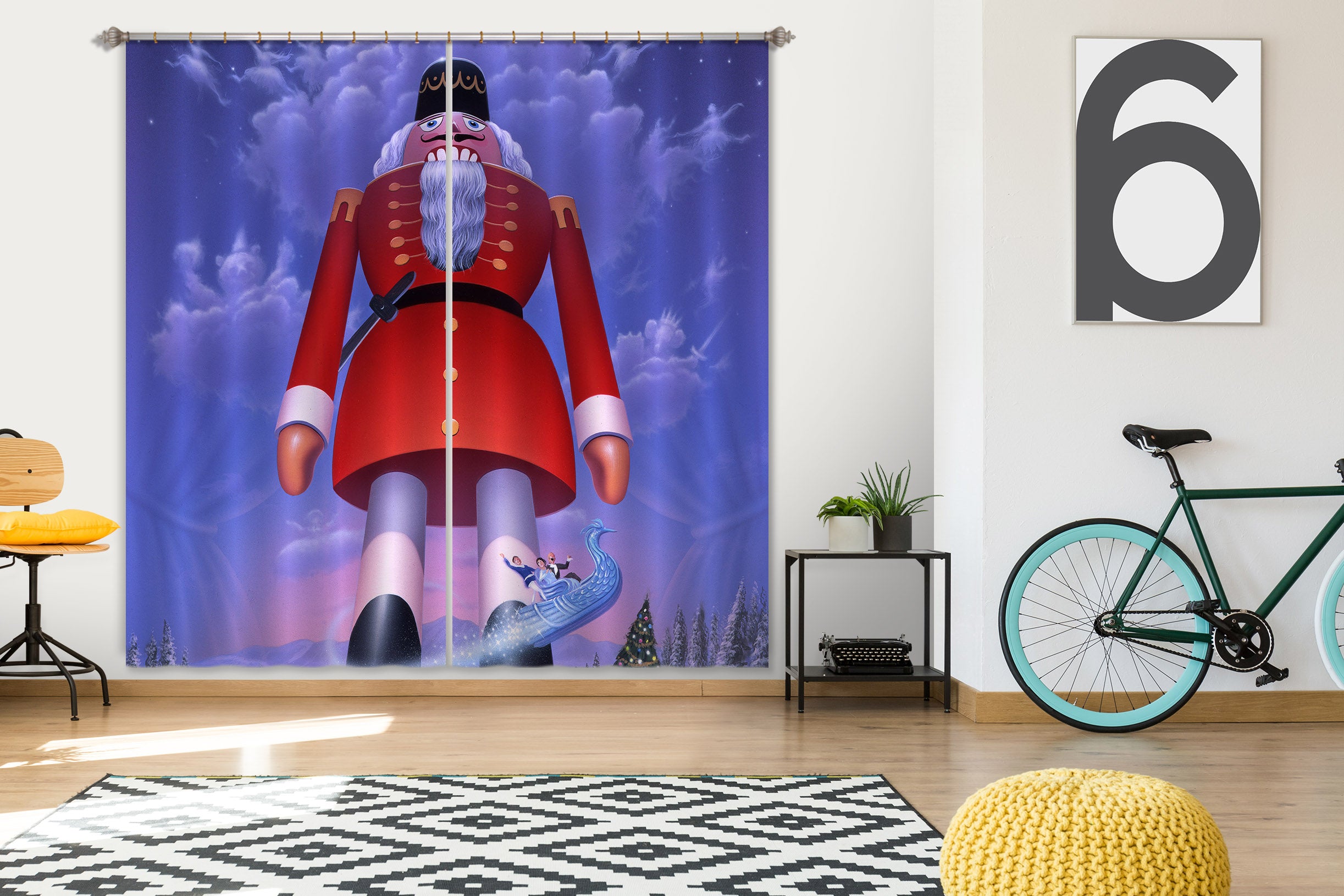 3D Nutcracker 86086 Jerry LoFaro Curtain Curtains Drapes