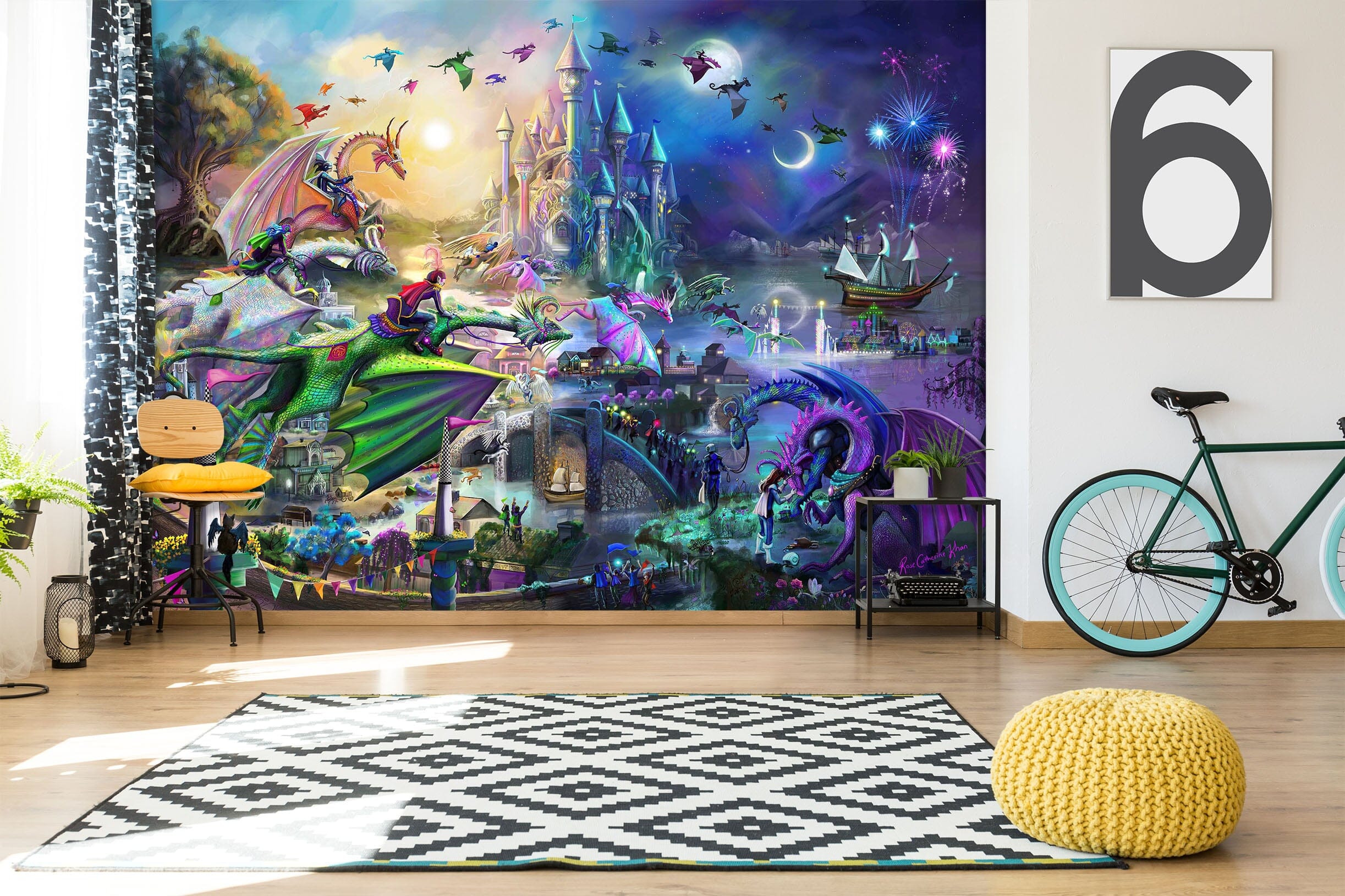 3D Mysterious World 1408 Rose Catherine Khan Wall Mural Wall Murals Wallpaper AJ Wallpaper 2