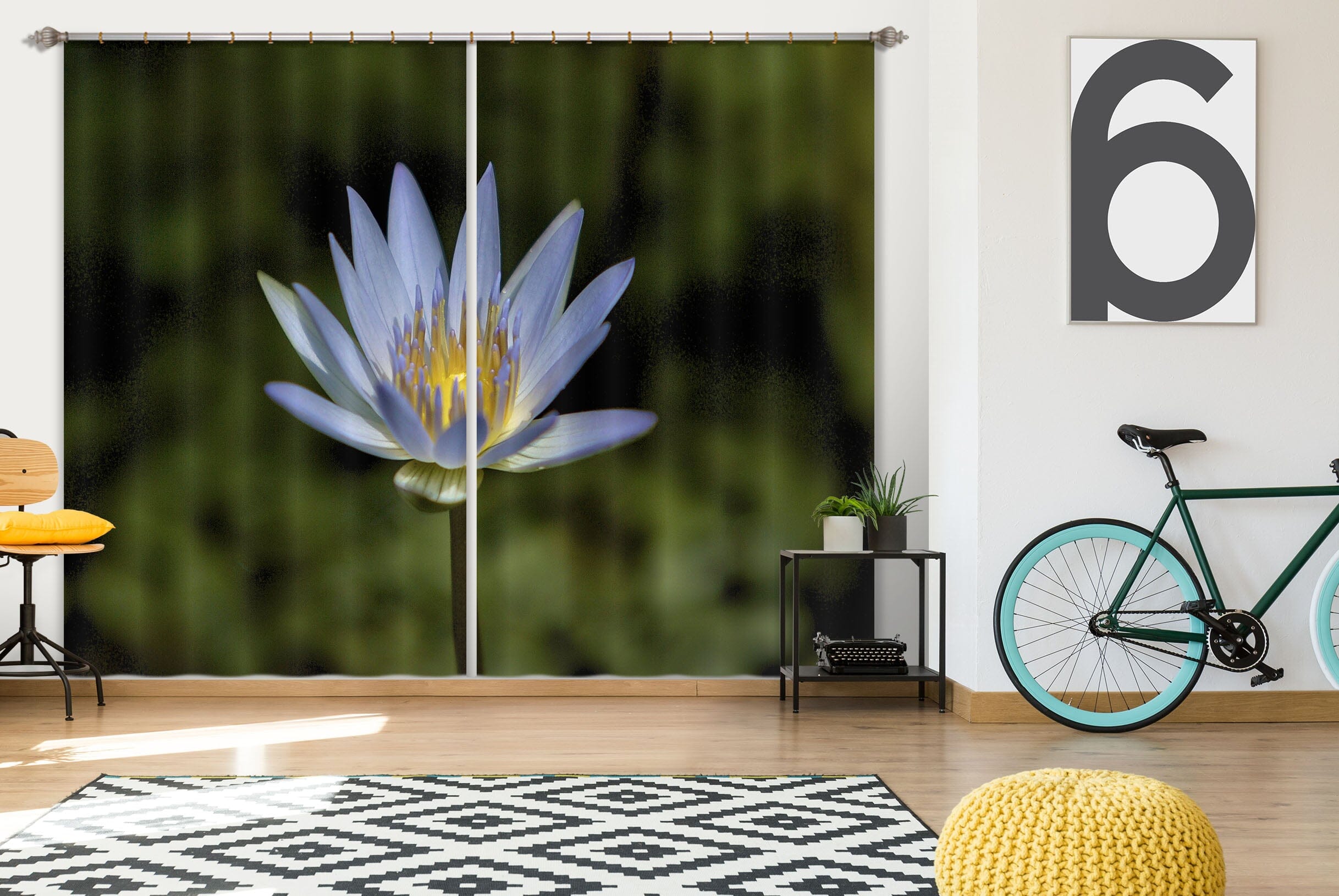 3D Wildflower 058 Kathy Barefield Curtain Curtains Drapes Curtains AJ Creativity Home