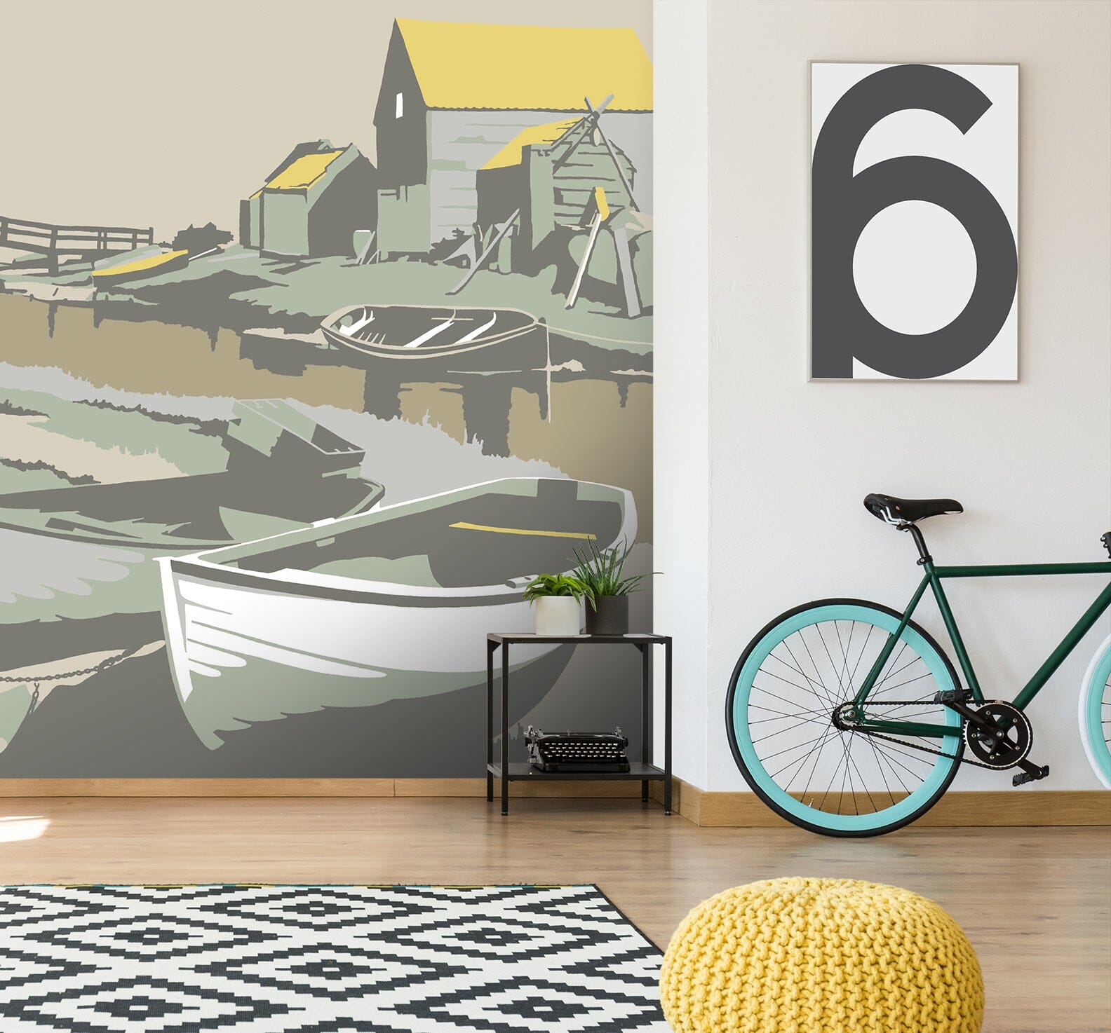 3D Southwold Harbour 1060 Steve Read Wall Mural Wall Murals Wallpaper AJ Wallpaper 2