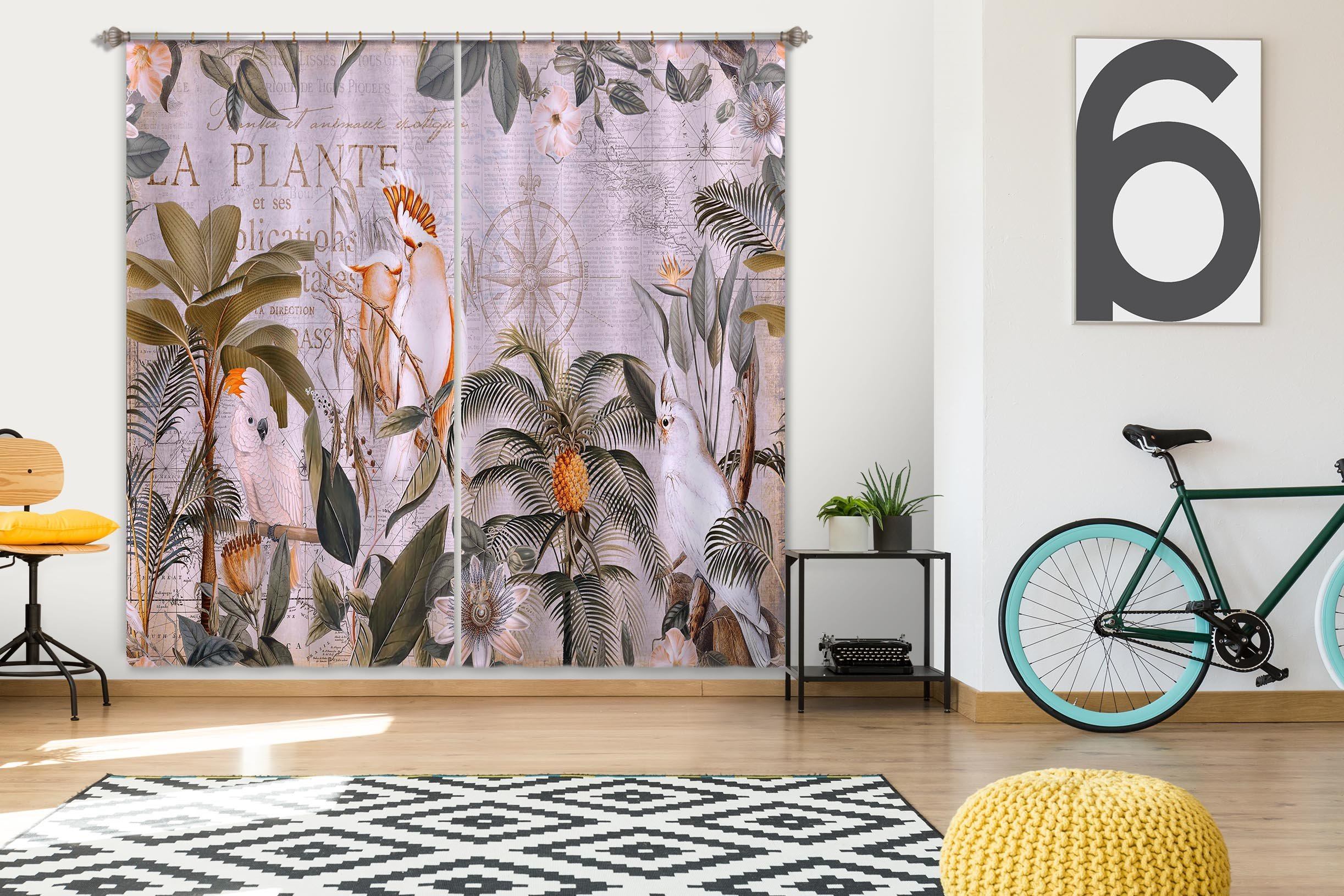 3D Bird Forest 082 Andrea haase Curtain Curtains Drapes Curtains AJ Creativity Home