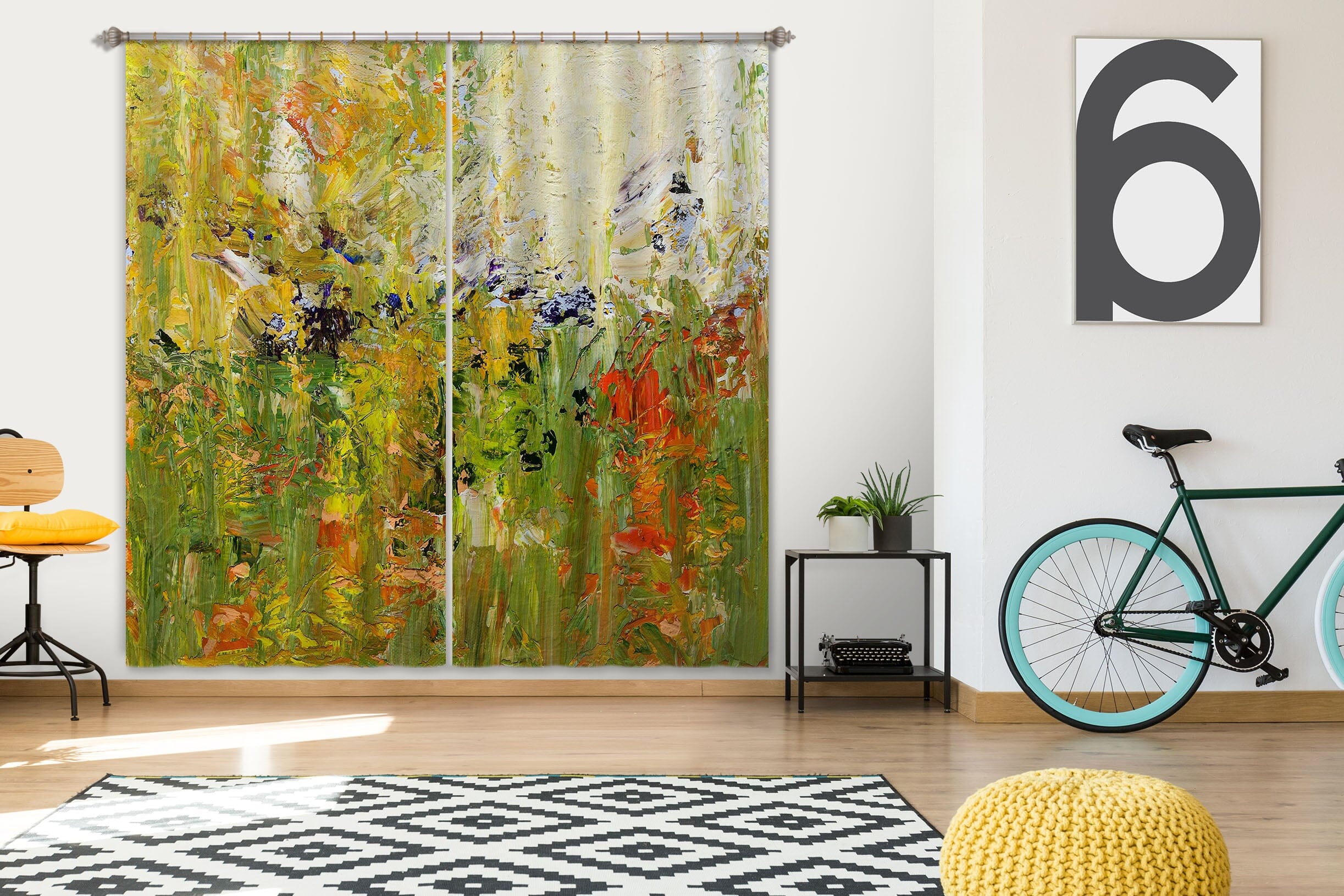 3D Wildflower Fragrance 231 Allan P. Friedlander Curtain Curtains Drapes Curtains AJ Creativity Home