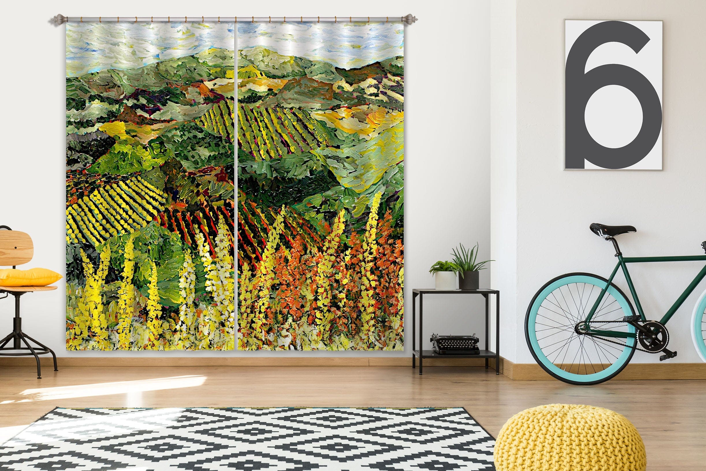 3D Spring Garden 131 Allan P. Friedlander Curtain Curtains Drapes Curtains AJ Creativity Home