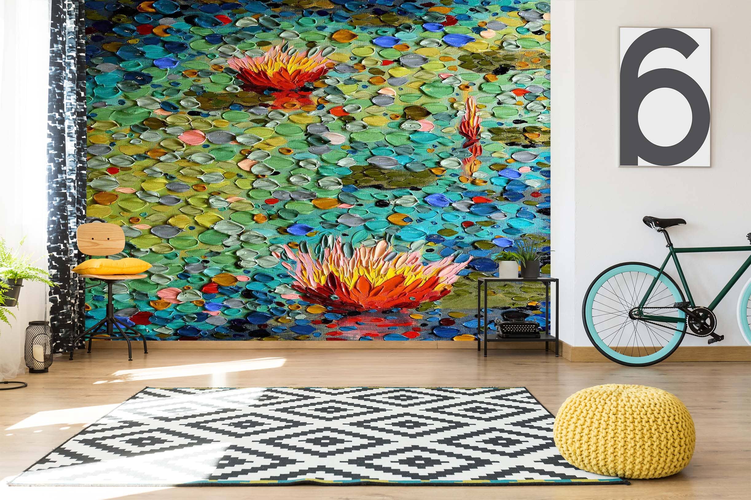 3D Summertime 1416 Dena Tollefson Wall Mural Wall Murals Wallpaper AJ Wallpaper 2