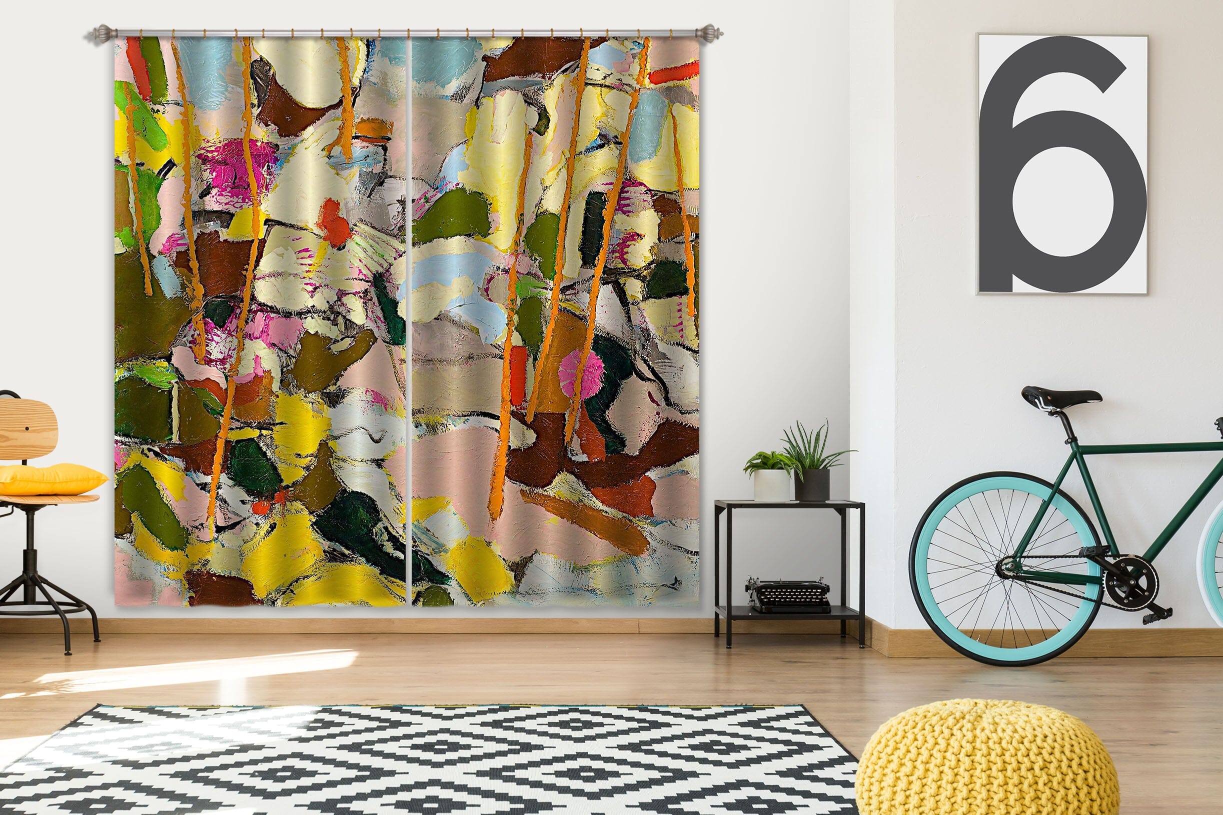 3D Color Graffiti 148 Allan P. Friedlander Curtain Curtains Drapes Curtains AJ Creativity Home