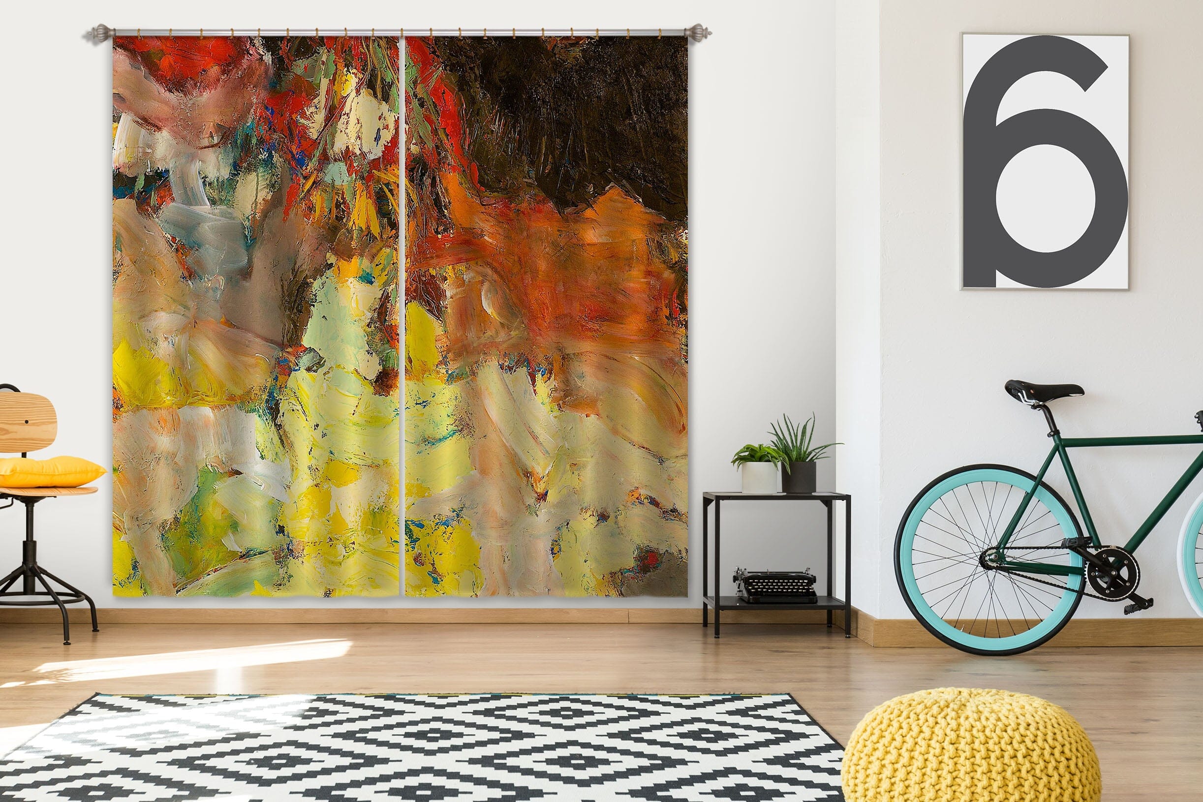 3D Color Graffiti 112 Allan P. Friedlander Curtain Curtains Drapes Curtains AJ Creativity Home