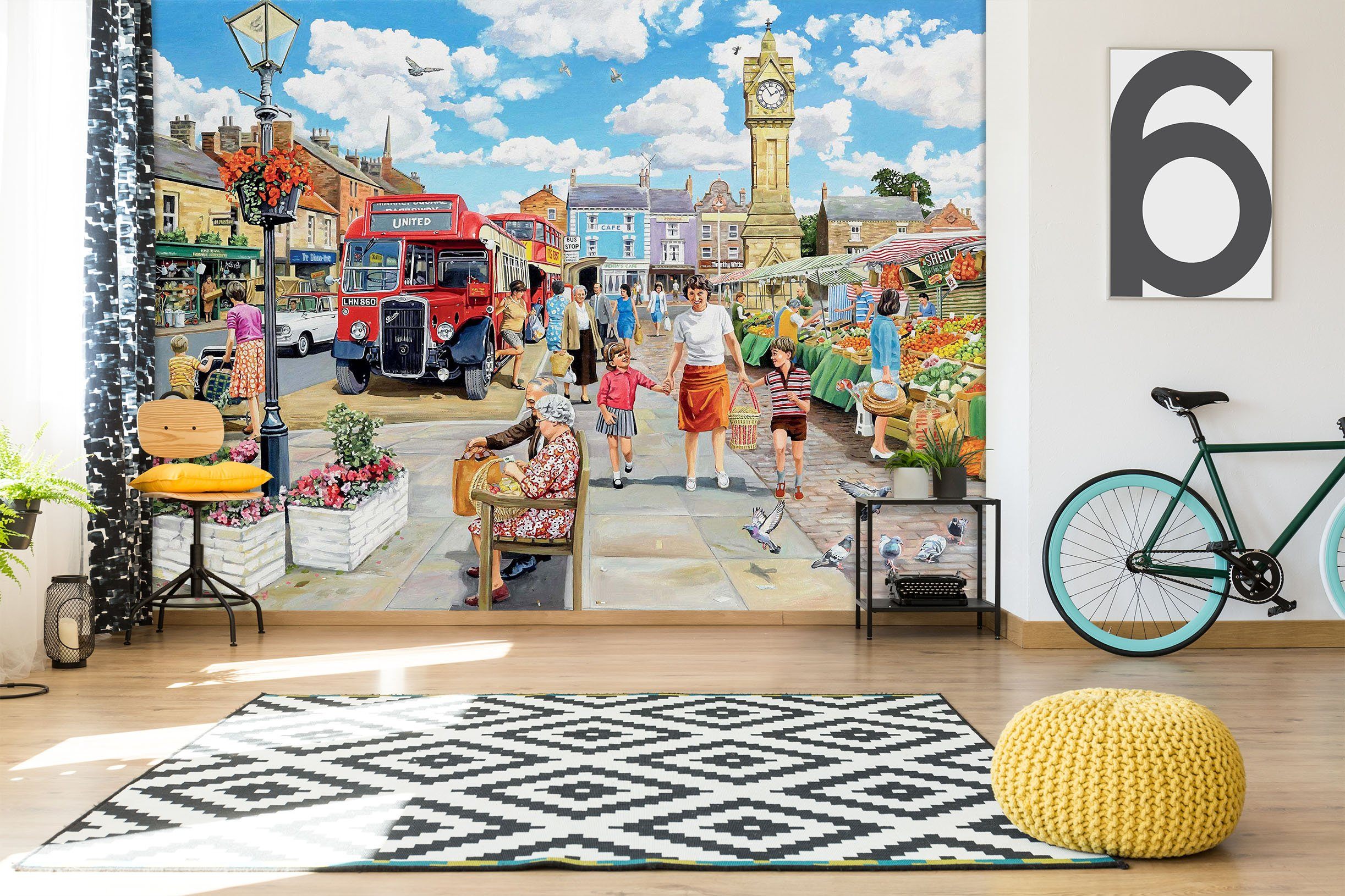 3D A Trip To The Shops 1002 Trevor Mitchell Wall Mural Wall Murals Wallpaper AJ Wallpaper 2