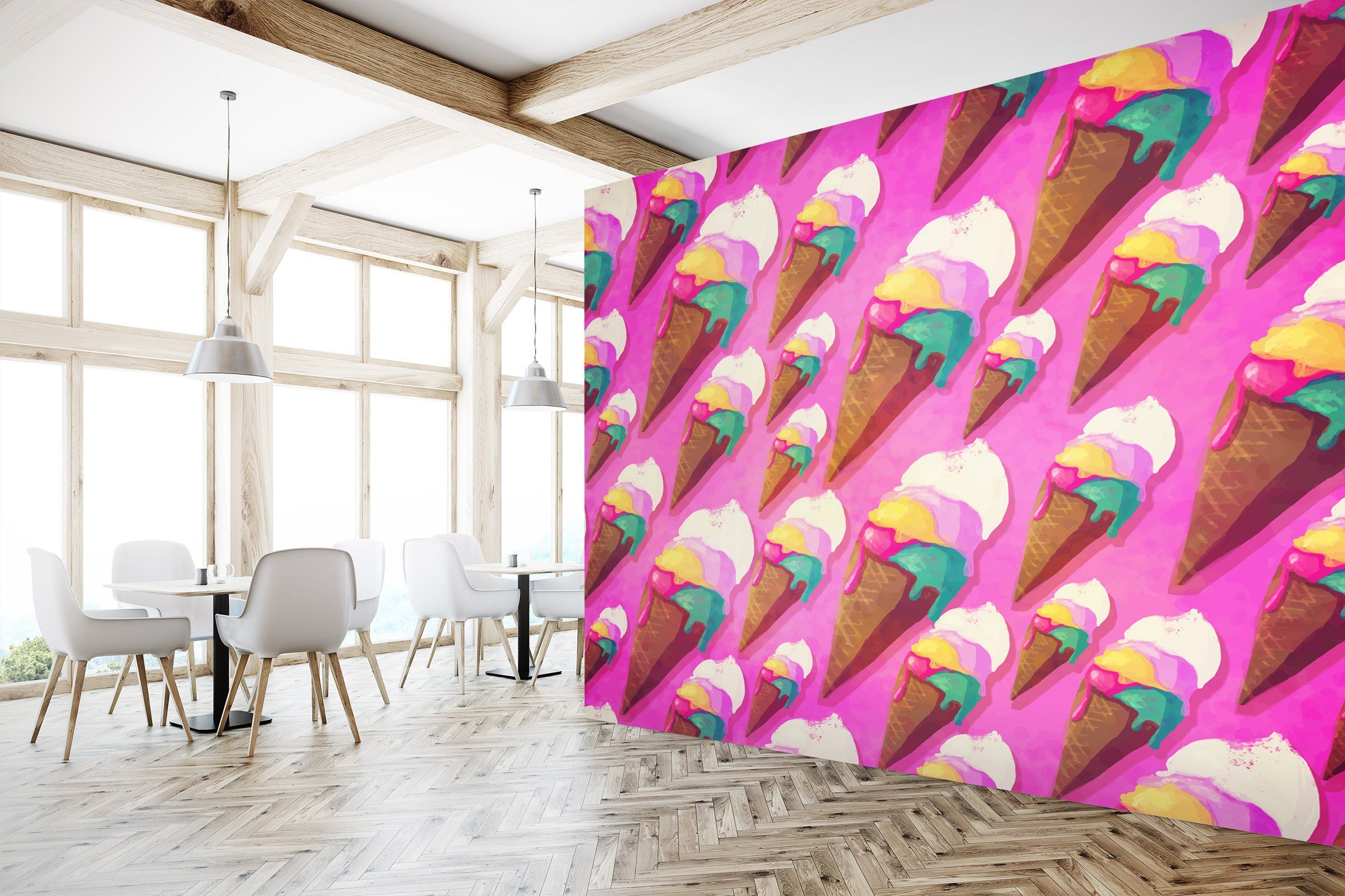 3D Lovely Ice Cream 211 Wallpaper AJ Wallpaper 2