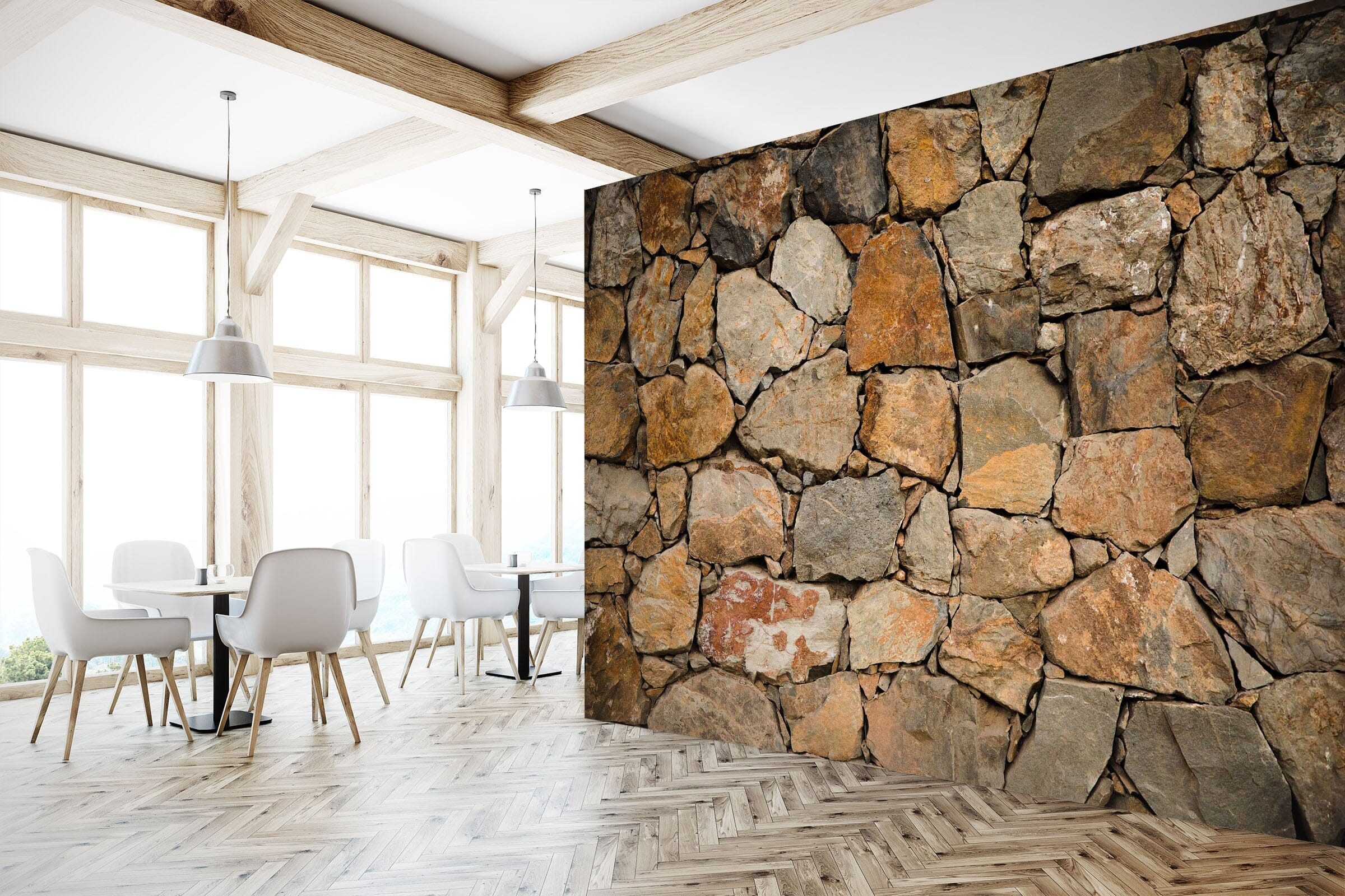 3D Stones Stacked 1412 Wall Murals Wallpaper AJ Wallpaper 2