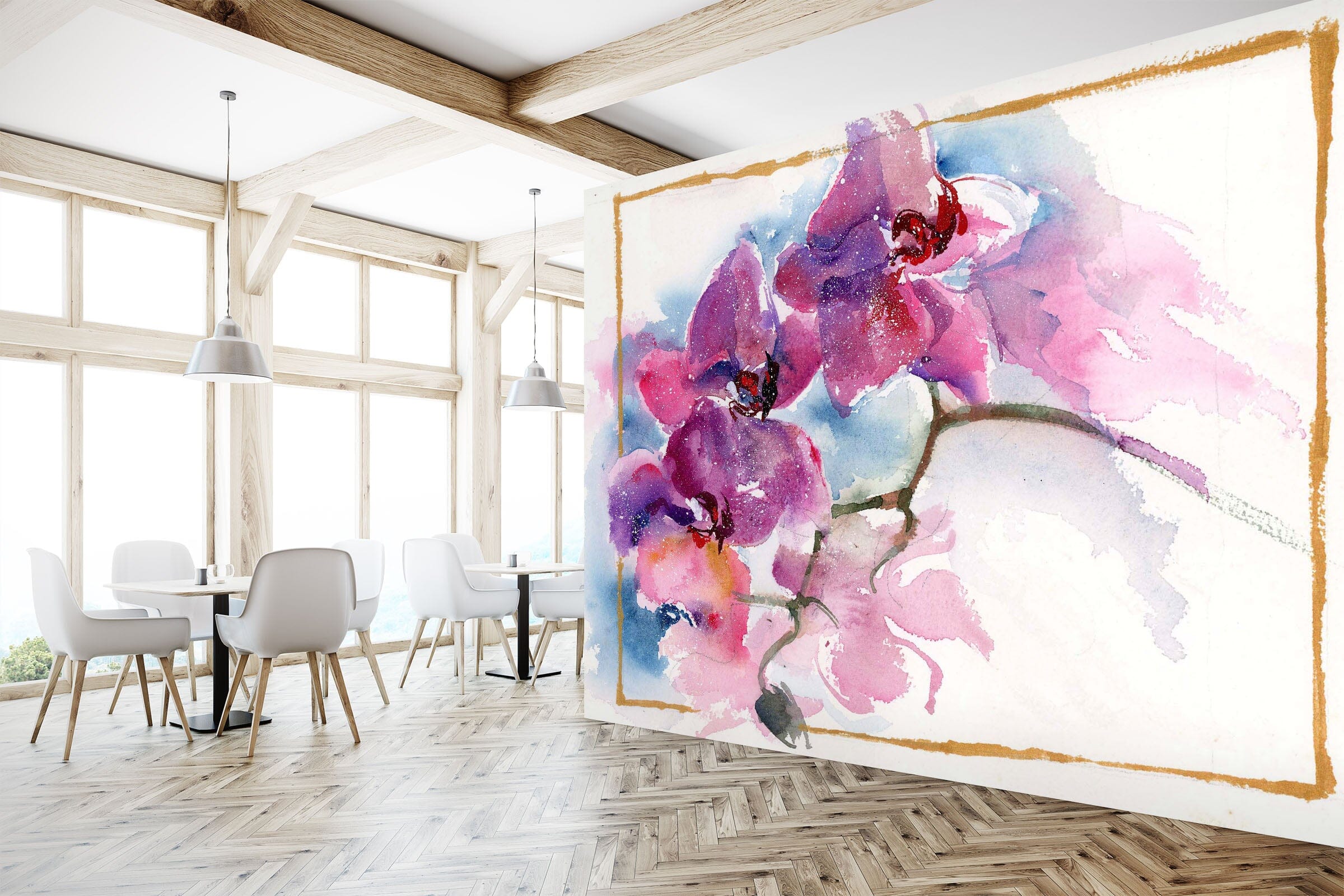 3D Colored Peach 1407 Anne Farrall Doyle Wall Mural Wall Murals Wallpaper AJ Wallpaper 2