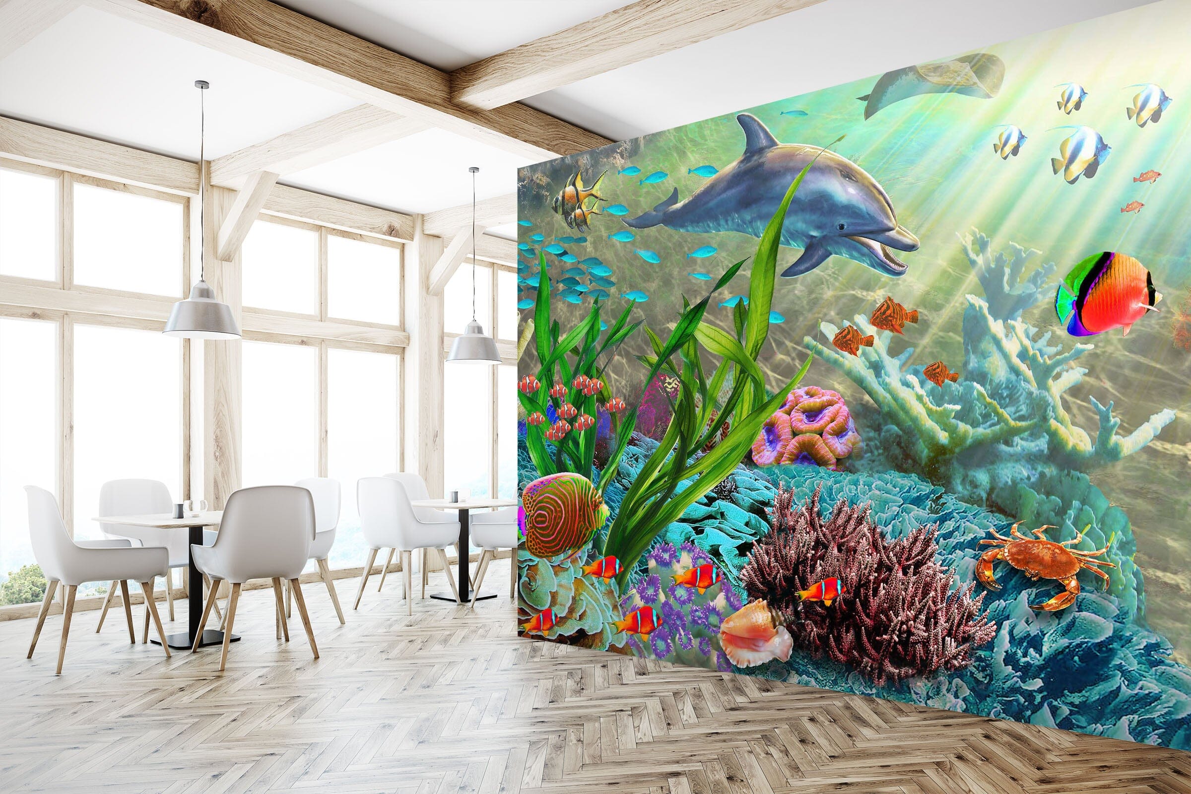 3D Colored Sea Floor 1412 Adrian Chesterman Wall Mural Wall Murals Wallpaper AJ Wallpaper 2