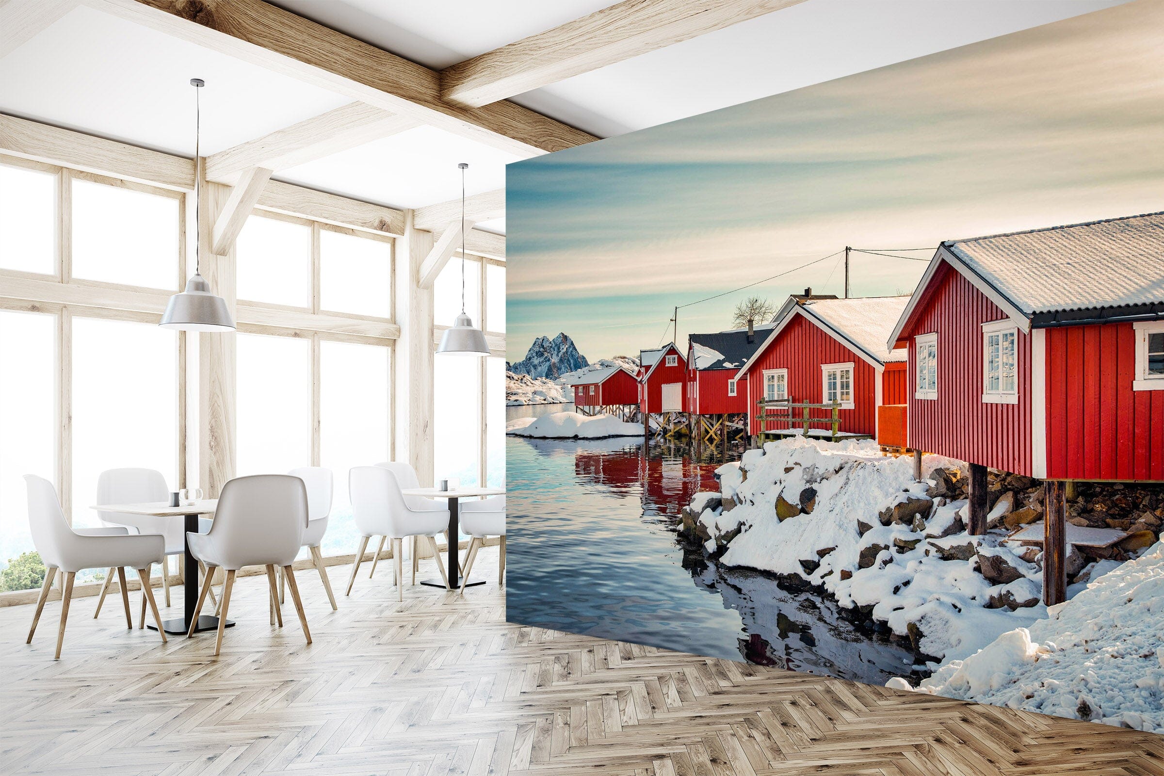 3D Red House 1401 Marco Carmassi Wall Mural Wall Murals Wallpaper AJ Wallpaper 2