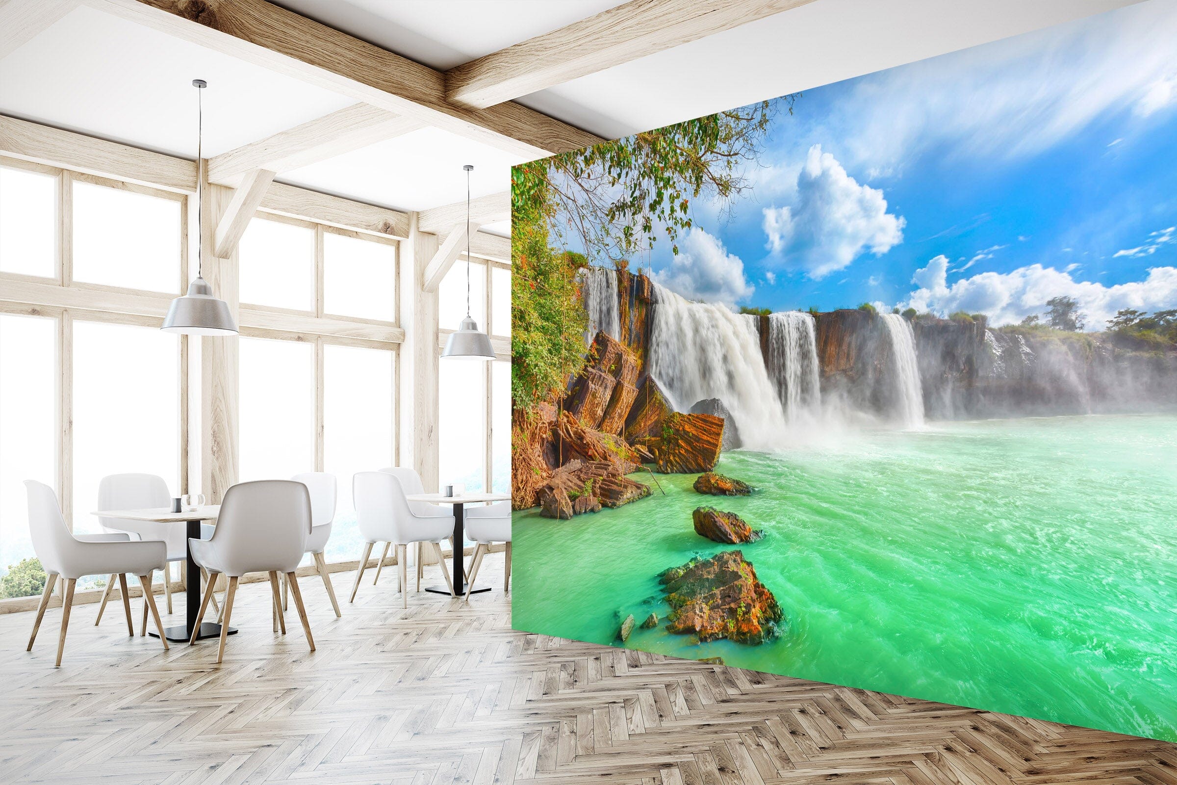 3D Blue Lake 2014 Wall Murals Wallpaper AJ Wallpaper 2