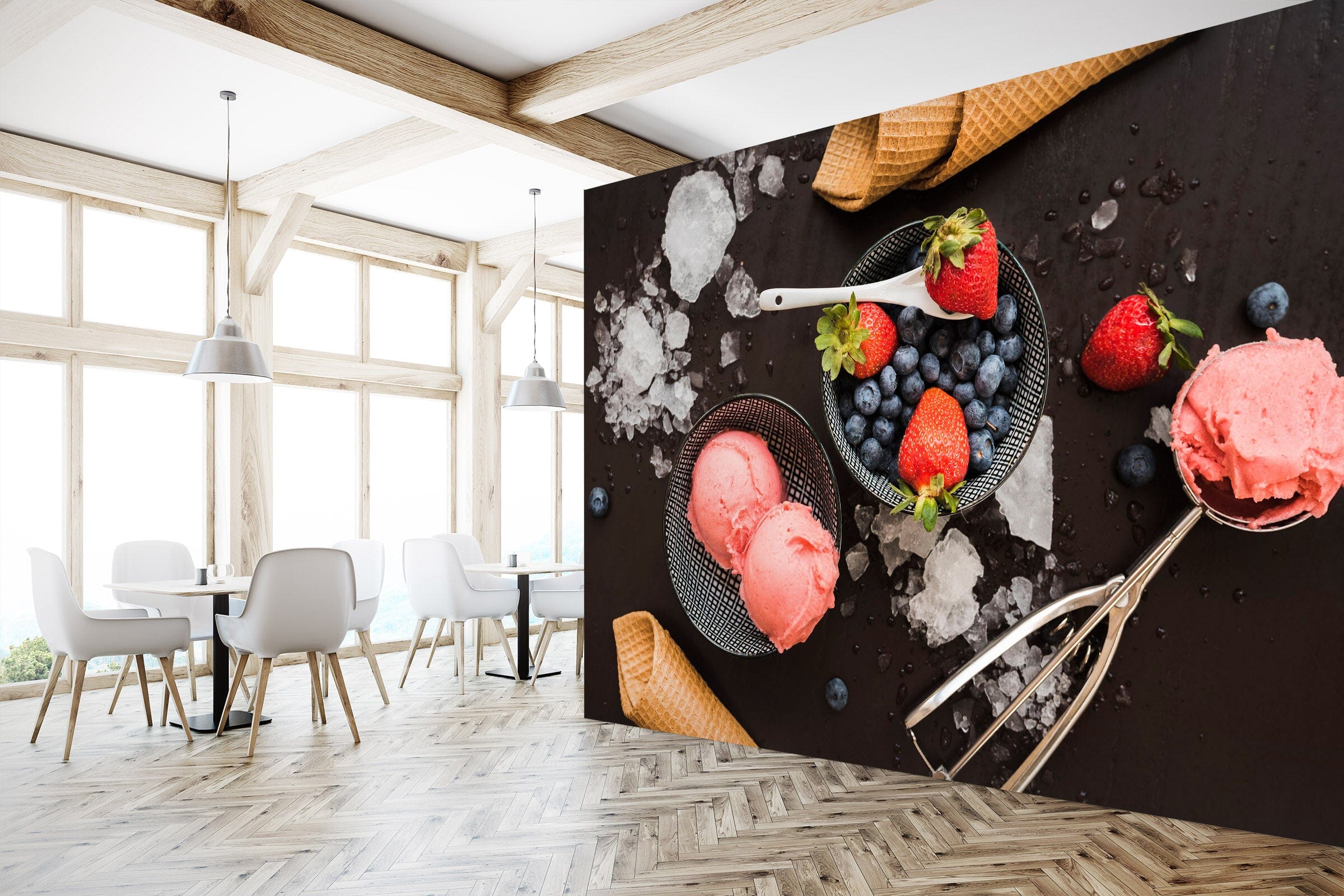 3D Ice Cream 1409 Wall Murals Wallpaper AJ Wallpaper 2