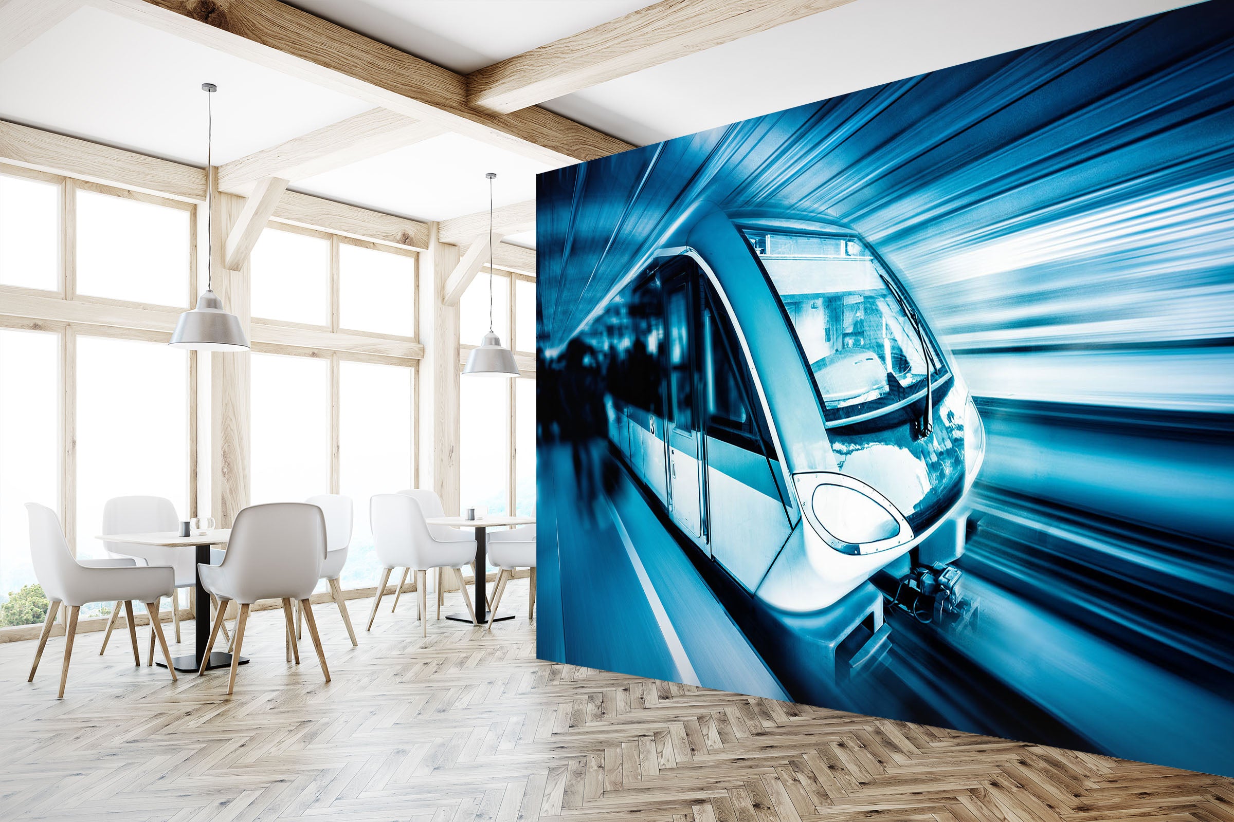 3D Subway Station 149 Vehicle Wall Murals