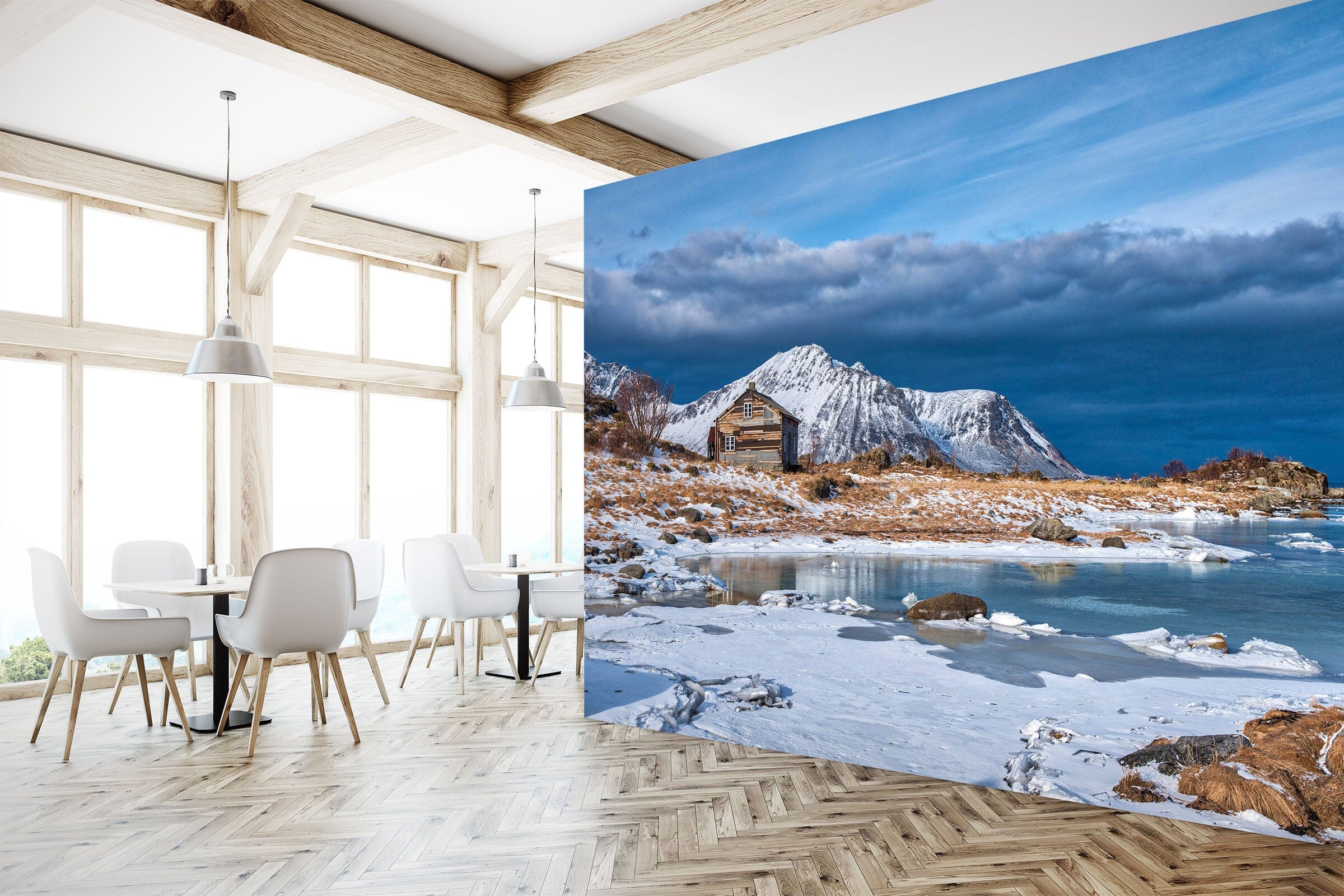 3D Melting Snow Mountain 1406 Marco Carmassi Wall Mural Wall Murals Wallpaper AJ Wallpaper 2