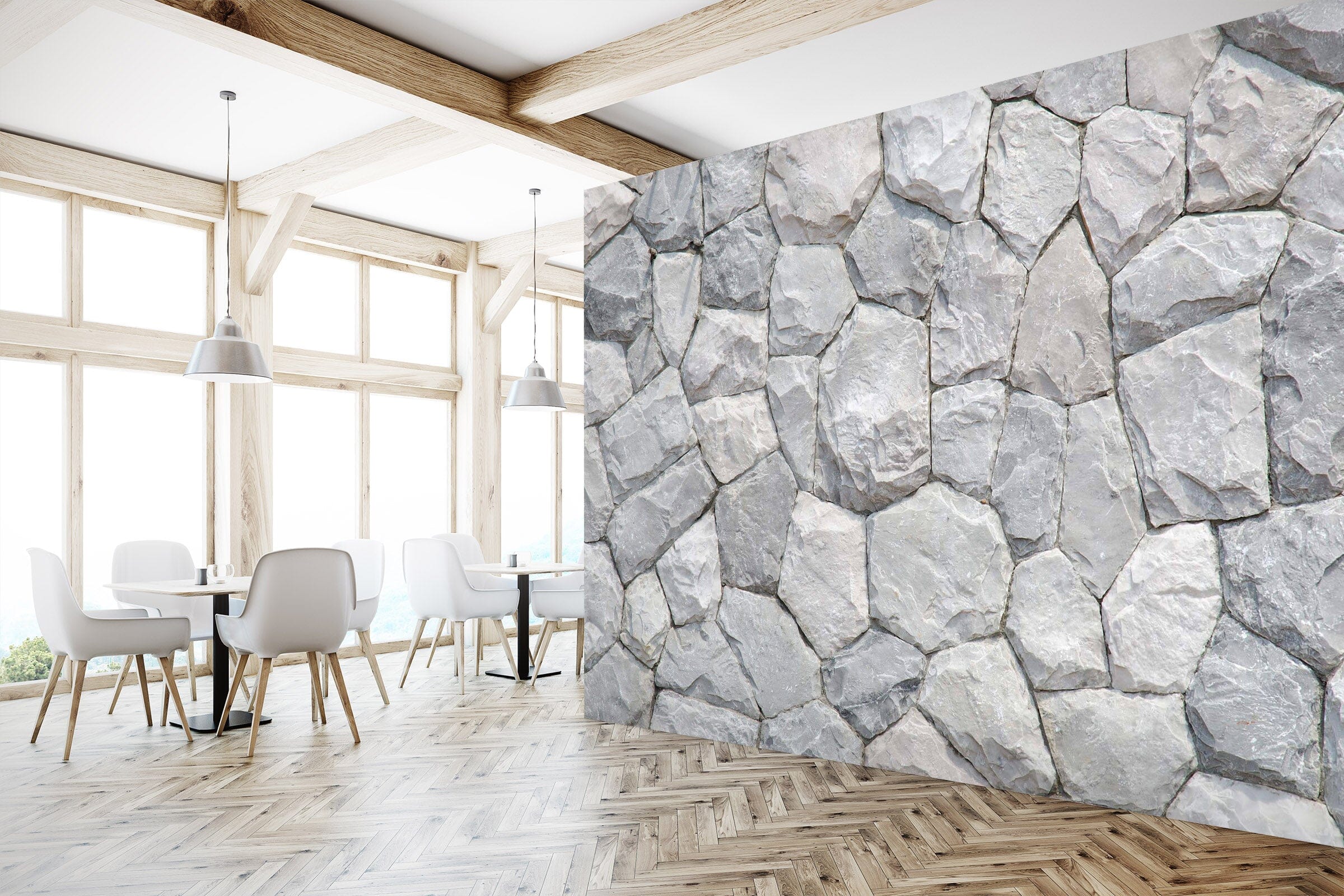 3D White Stone 1926 Wall Murals Wallpaper AJ Wallpaper 2