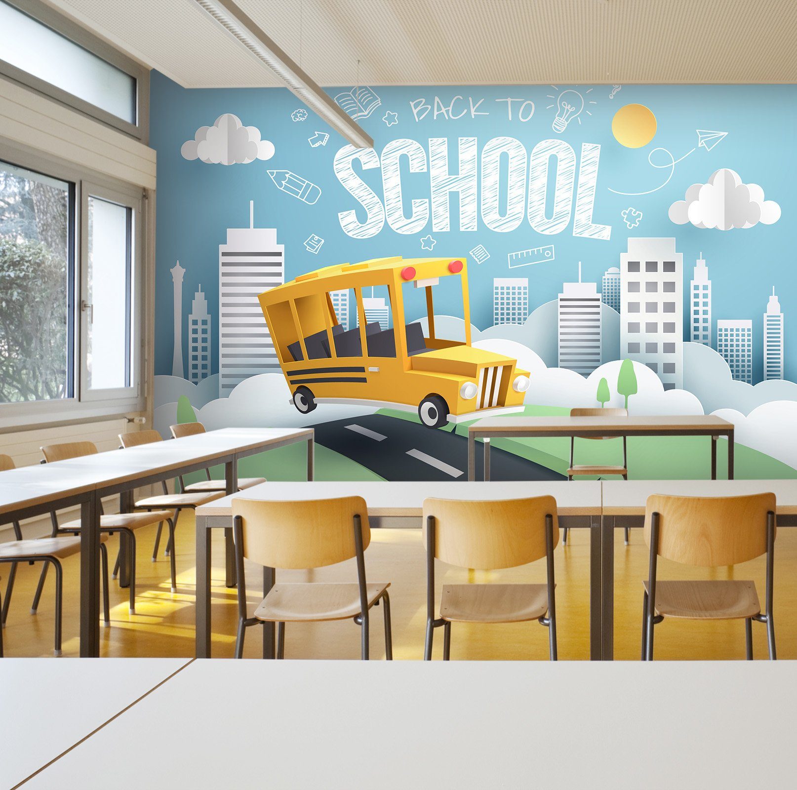 3D Building Car 189 Wall Murals Wallpaper AJ Wallpaper 2