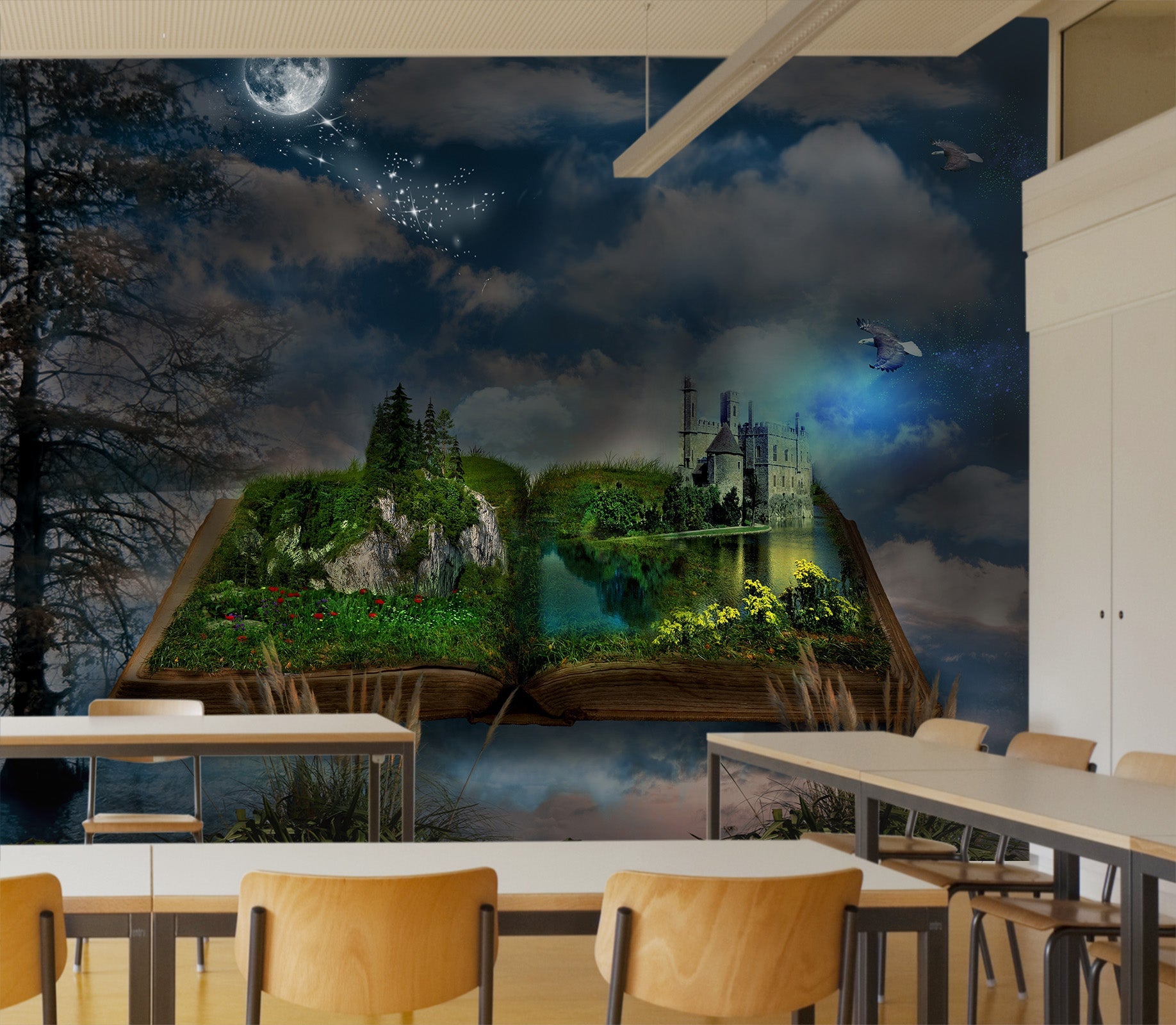 3D castle and forest 07 Wall Murals Wallpaper AJ Wallpaper 2