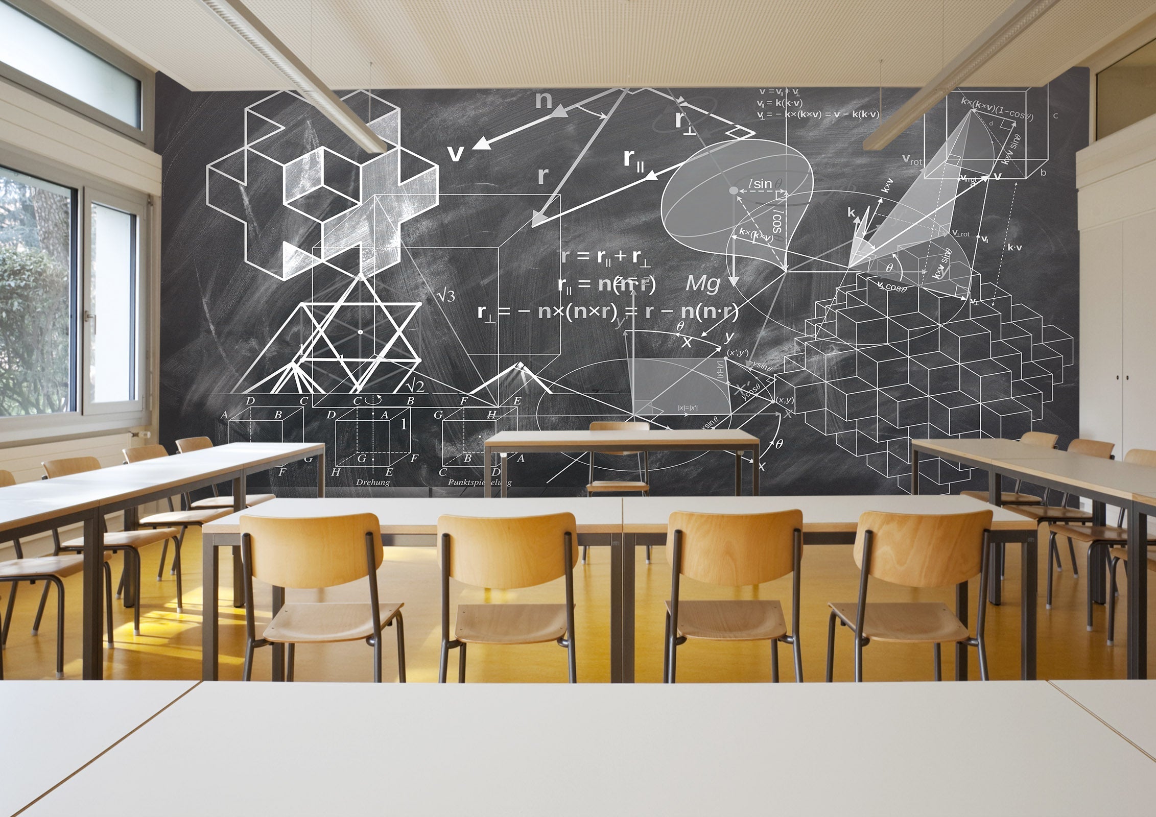 3D The geometric and mathematics 24 Wall Murals Wallpaper AJ Wallpaper 2