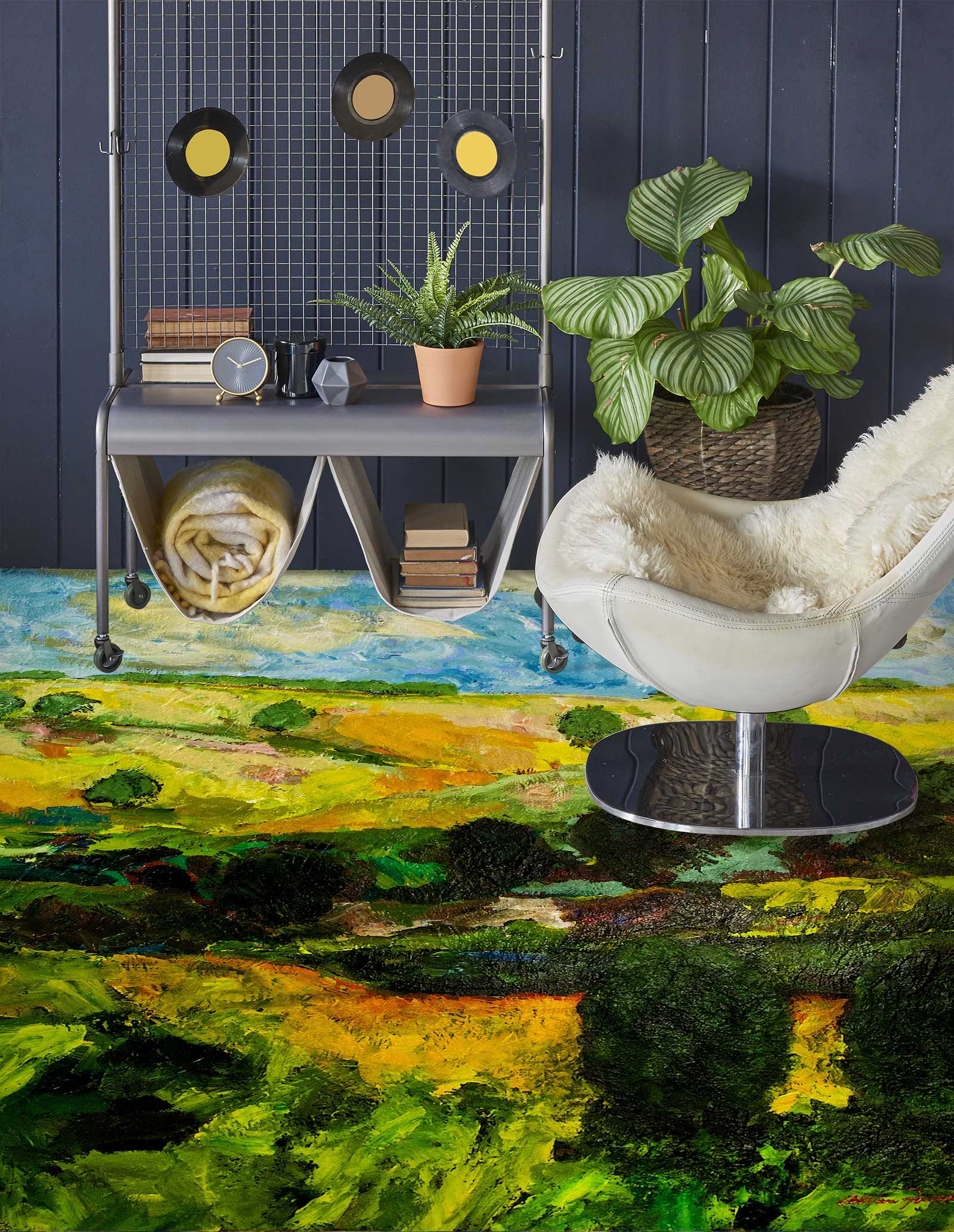 3D Grass Trees 9631 Allan P. Friedlander Floor Mural