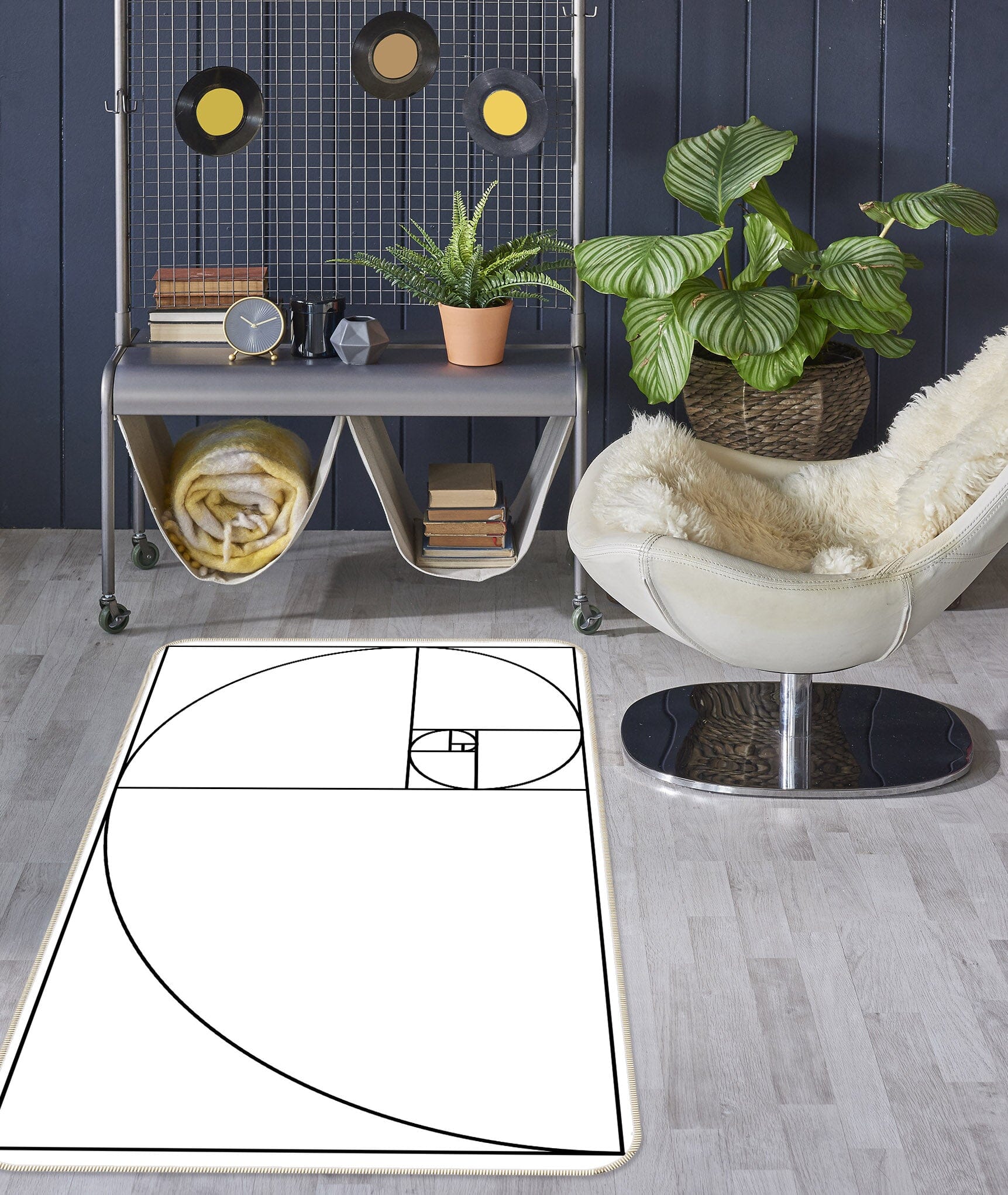 3D White Line 1101 Boris Draschoff Rug Non Slip Rug Mat Mat AJ Creativity Home