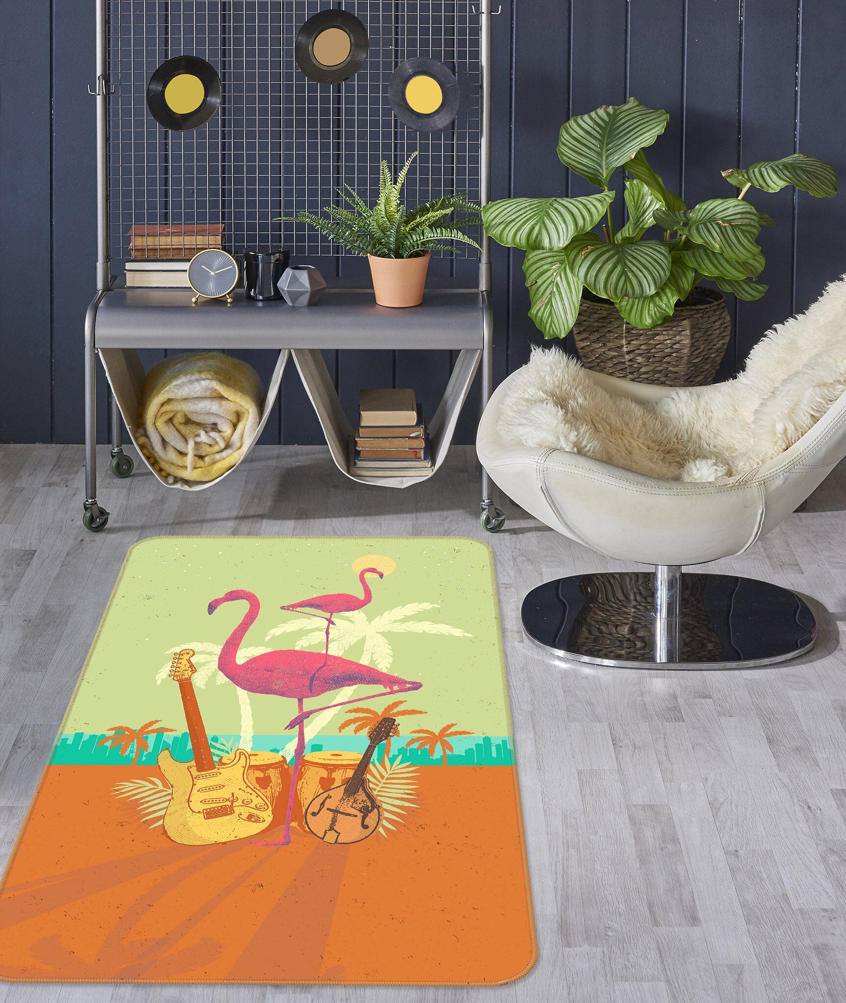 3D Flamingo 1017 Showdeer Rug Non Slip Rug Mat Mat AJ Creativity Home