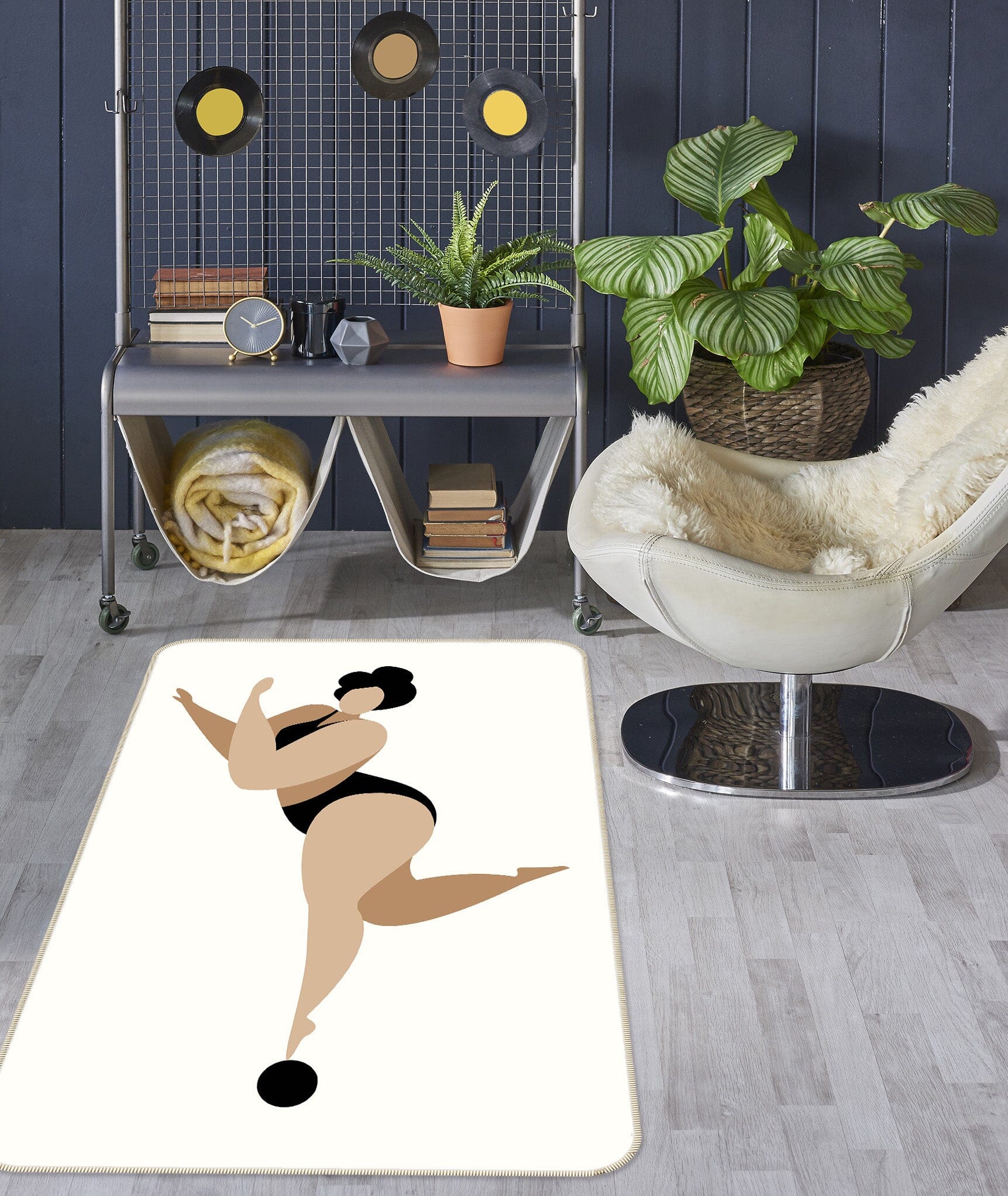 3D Gymnastics Motion 1034 Boris Draschoff Rug Non Slip Rug Mat Mat AJ Creativity Home