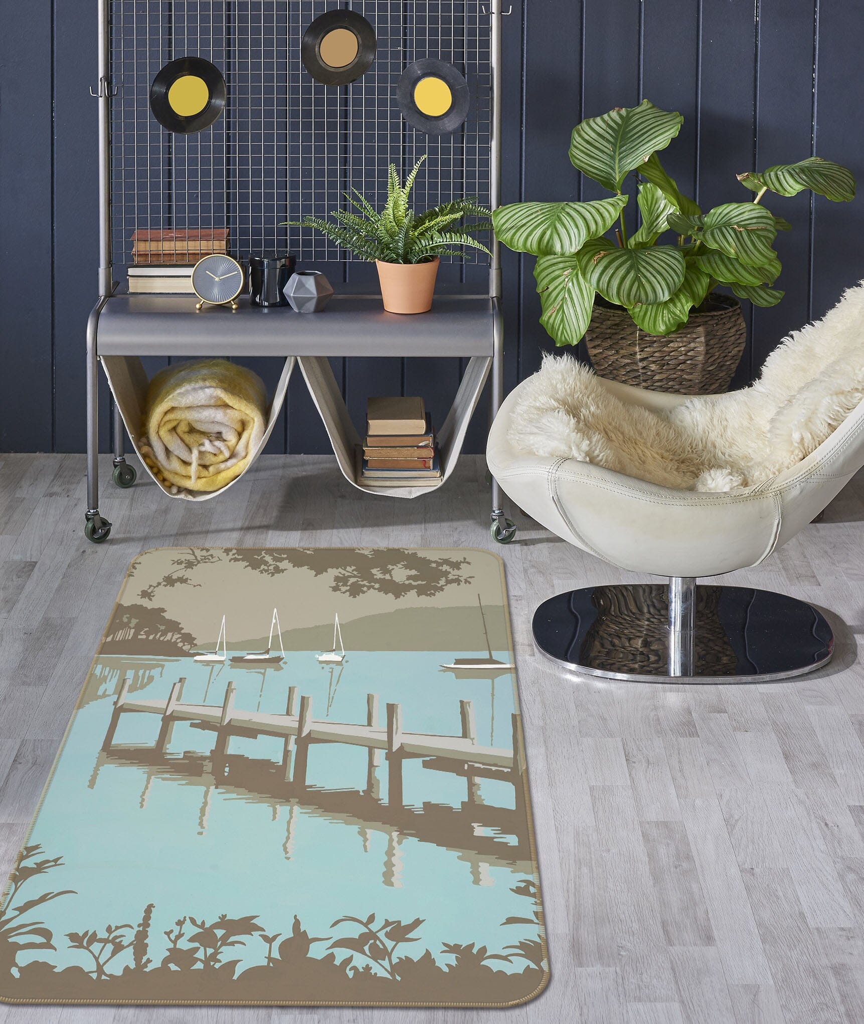 3D Windermere 1163 Steve Read Rug Non Slip Rug Mat Mat AJ Creativity Home