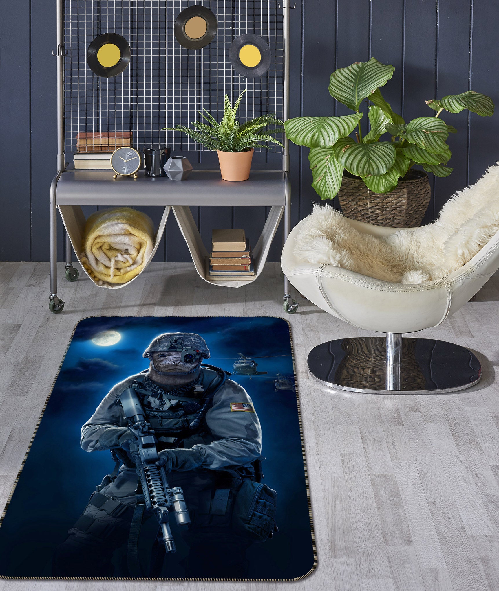 3D Special Forces 84252 Vincent Hie Rug Non Slip Rug Mat