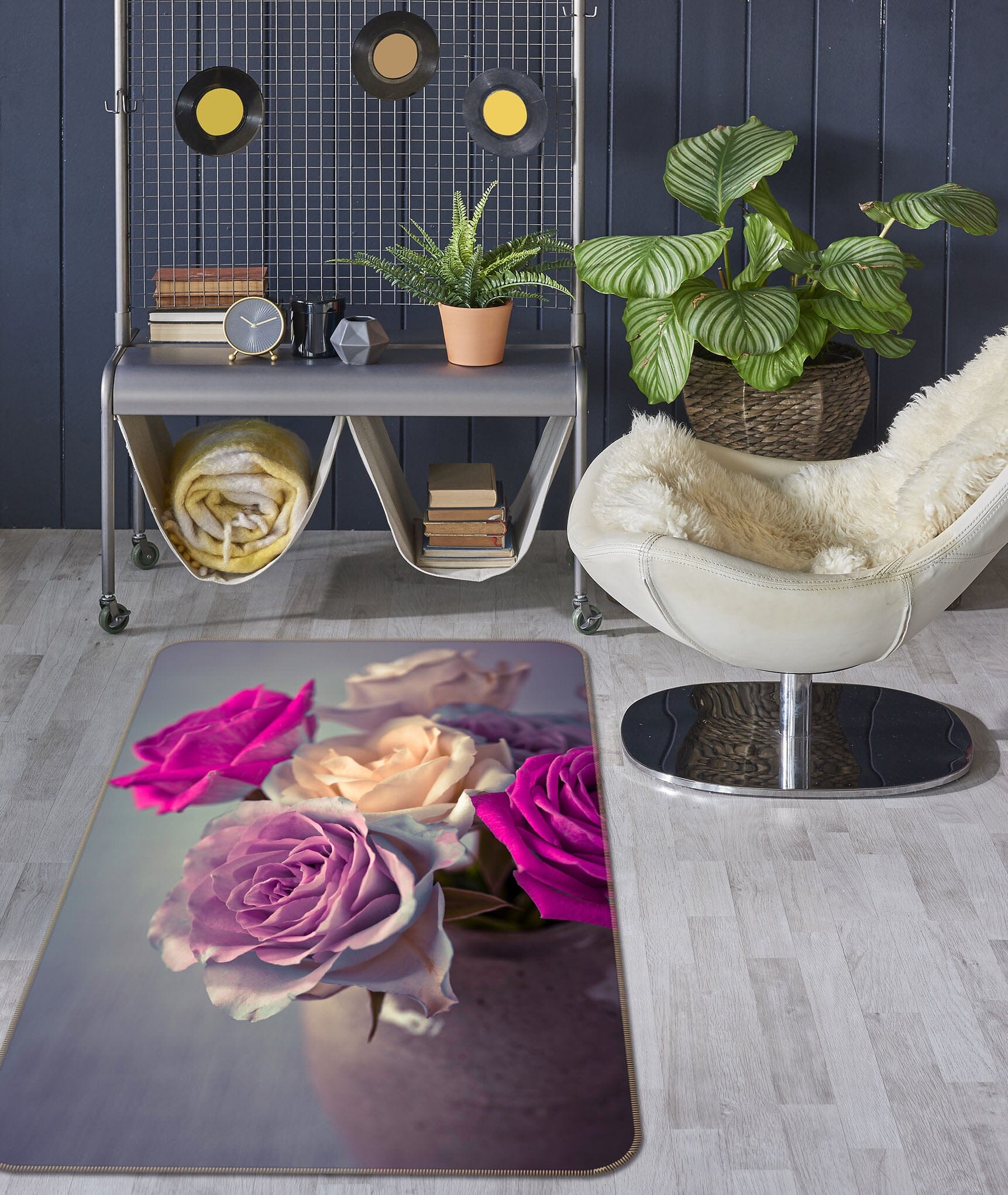 3D Color Rose 3039 Assaf Frank Rug Non Slip Rug Mat Mat AJ Creativity Home