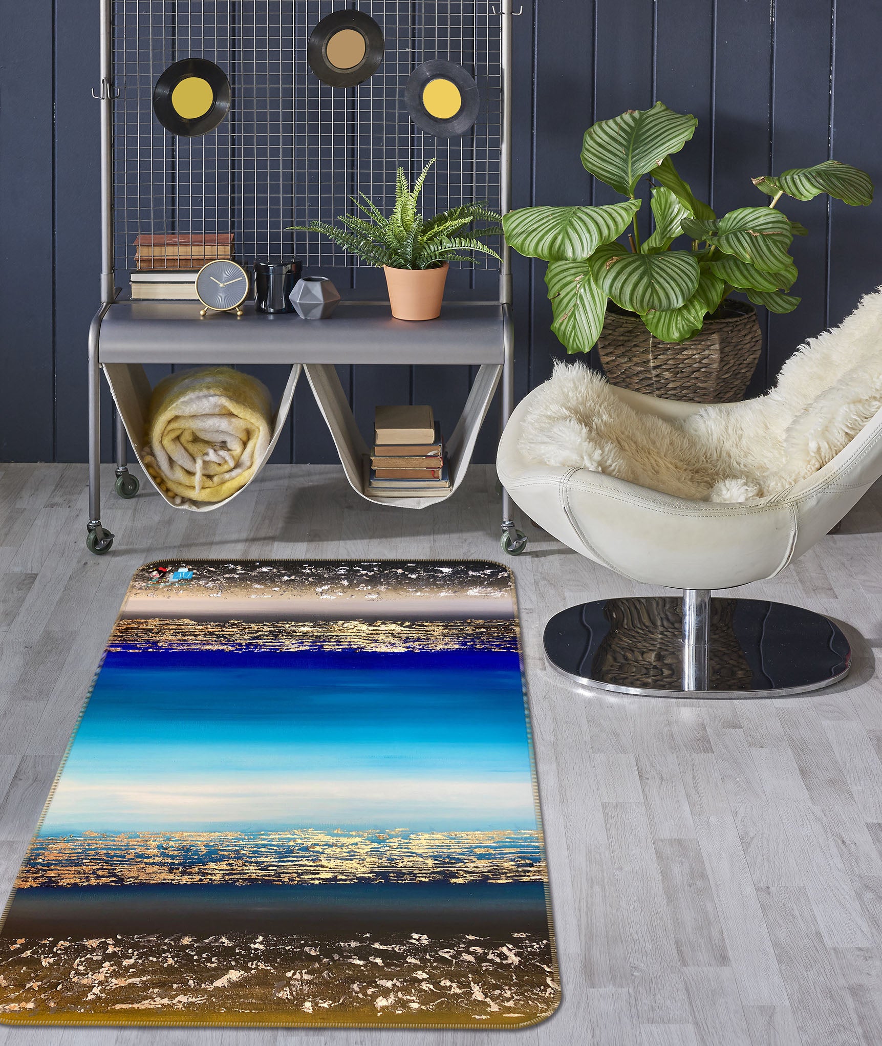 3D Sea Horizon 1282 Skromova Marina Rug Non Slip Rug Mat