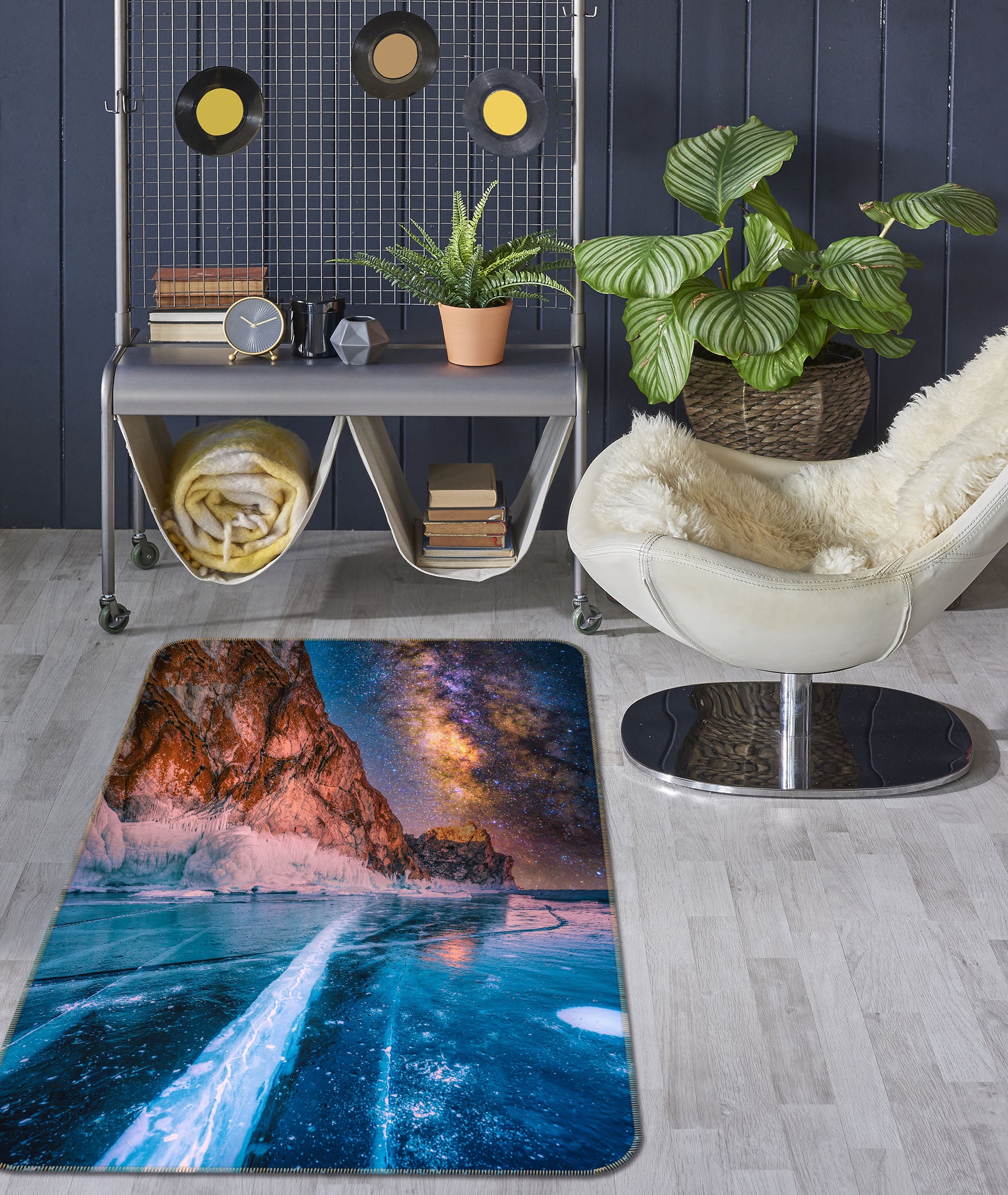 3D Mountain Ice 29232 Non Slip Rug Mat
