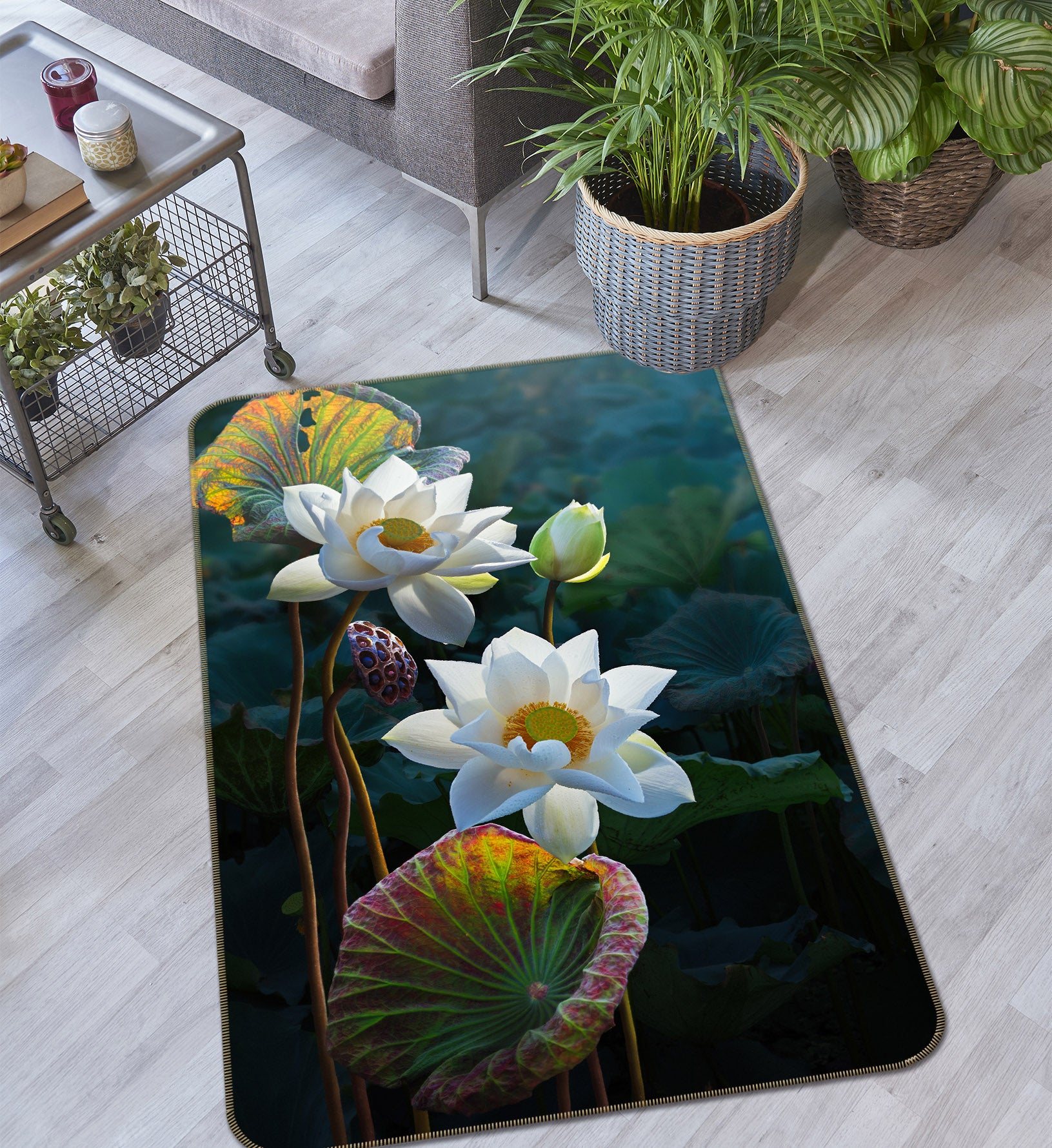 3D Lotus 26109 Non Slip Rug Mat