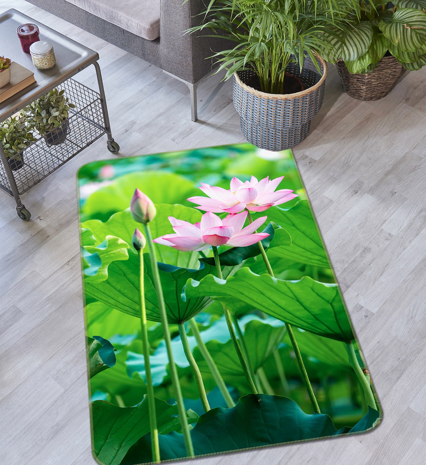 3D Lotus 26079 Non Slip Rug Mat