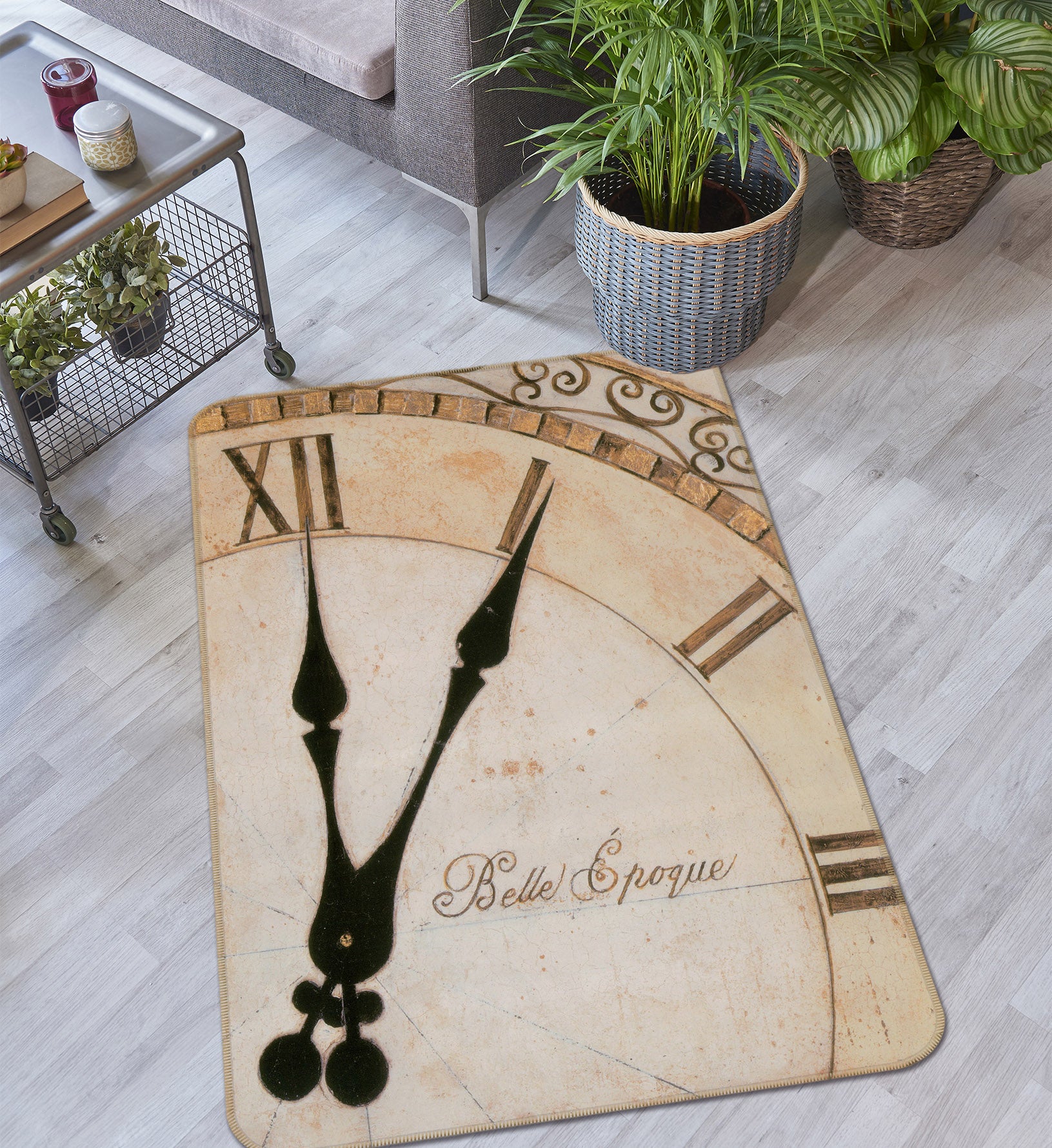 3D Clock 32189 Non Slip Rug Mat