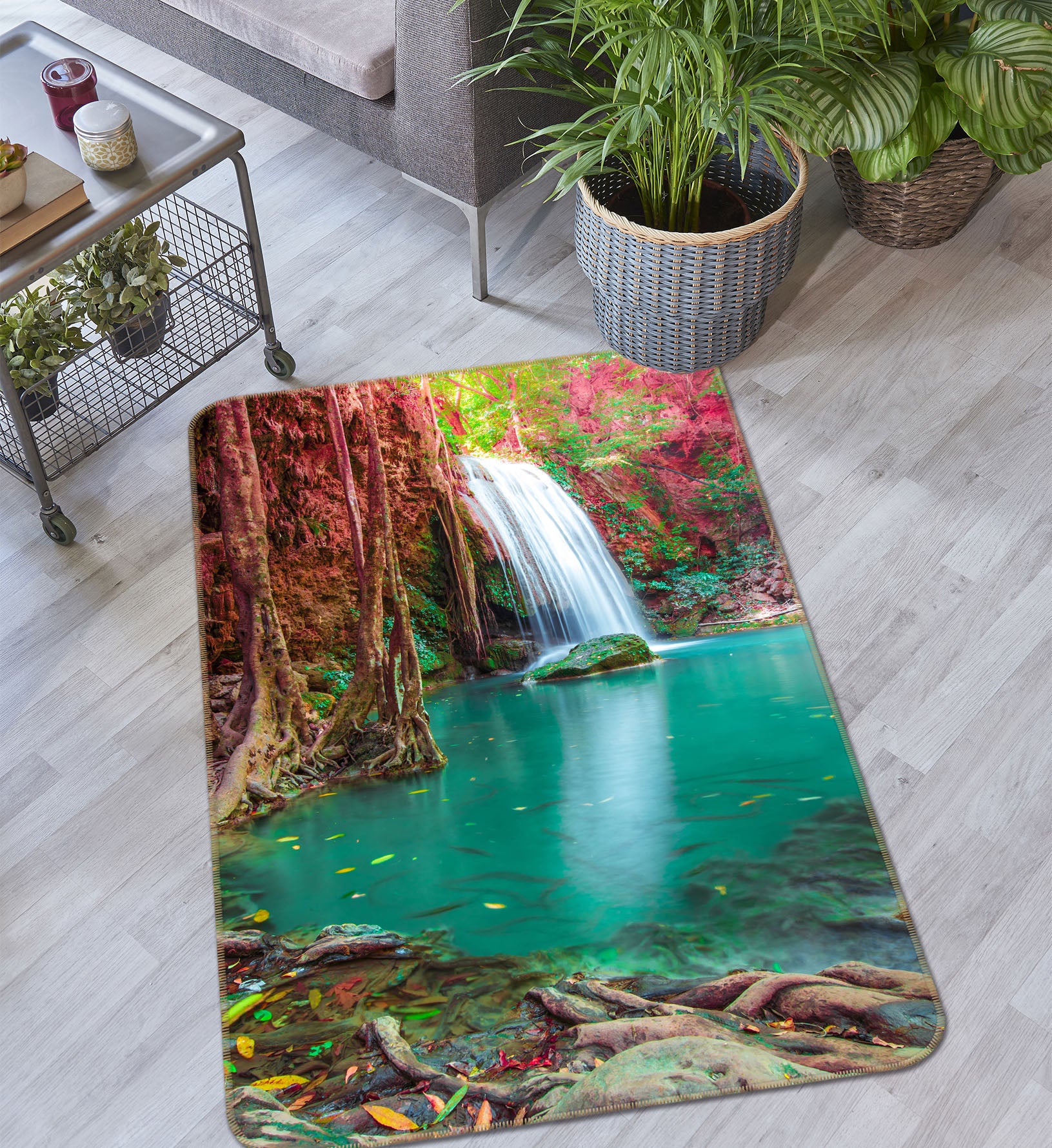 3D Waterfall 26194 Non Slip Rug Mat
