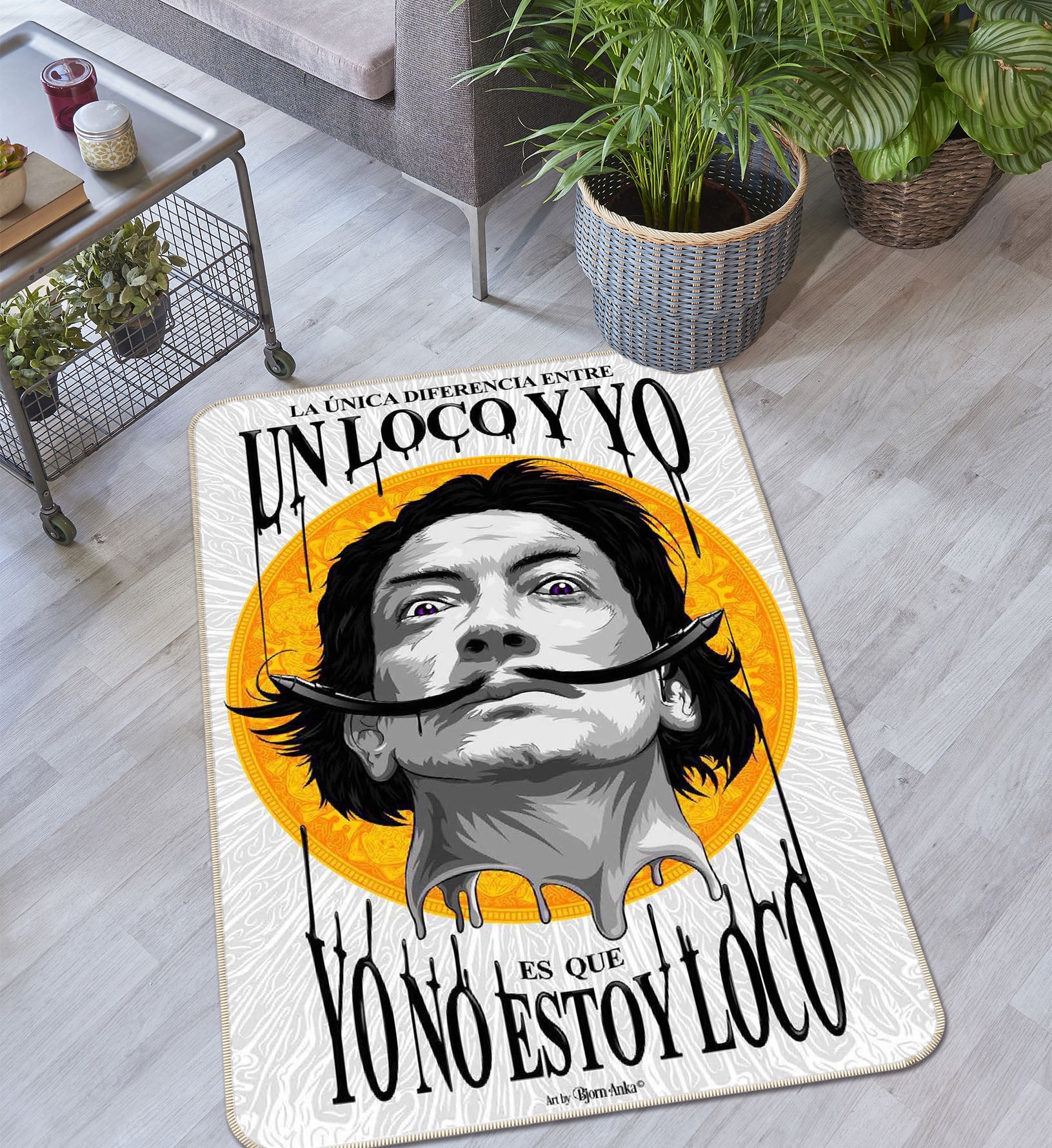 3D Bearded Man 33238 Non Slip Rug Mat