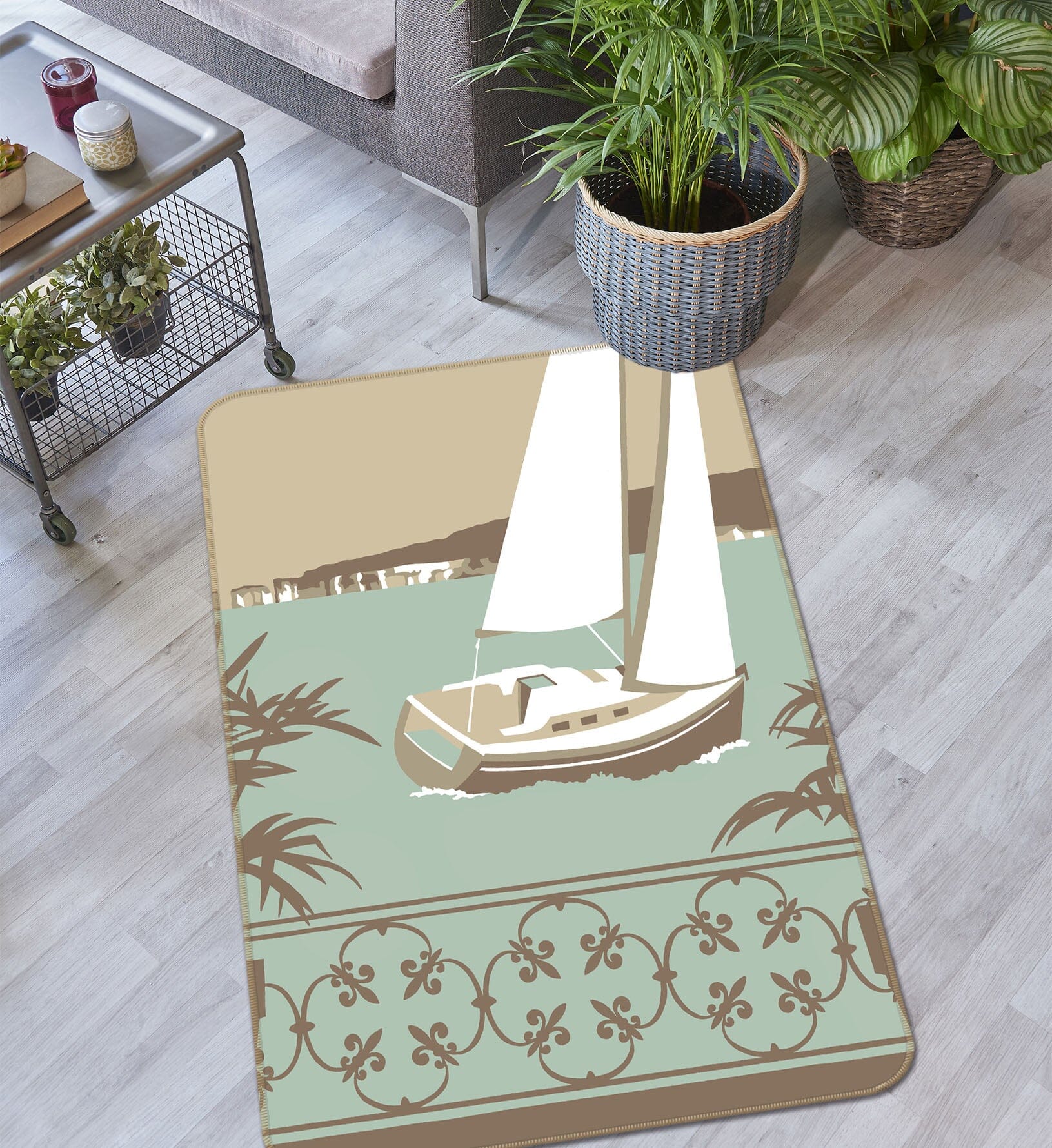 3D Sandbanks Balcony 1141 Steve Read Rug Non Slip Rug Mat Mat AJ Creativity Home