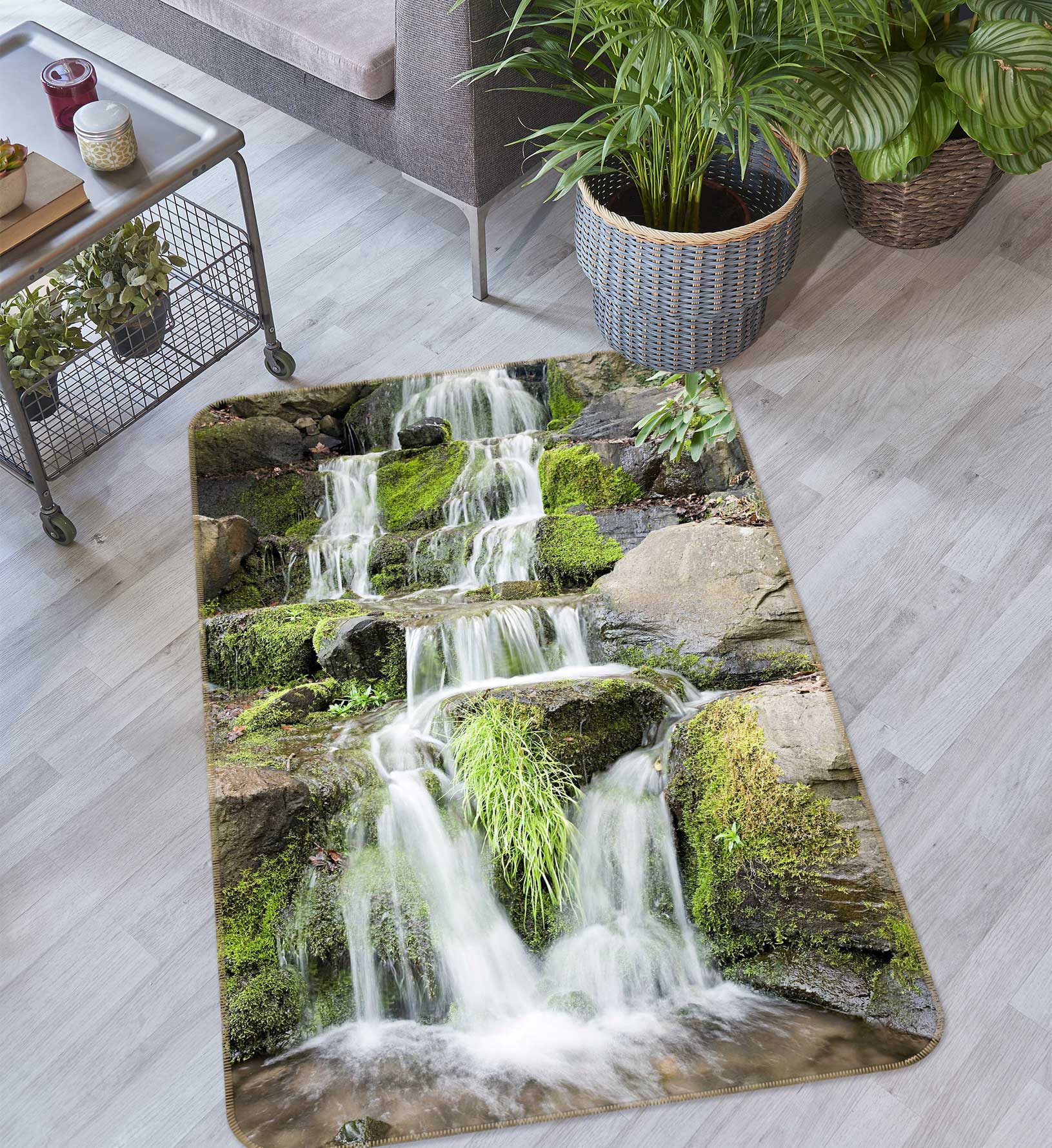 3D Waterfall 27088 Non Slip Rug Mat