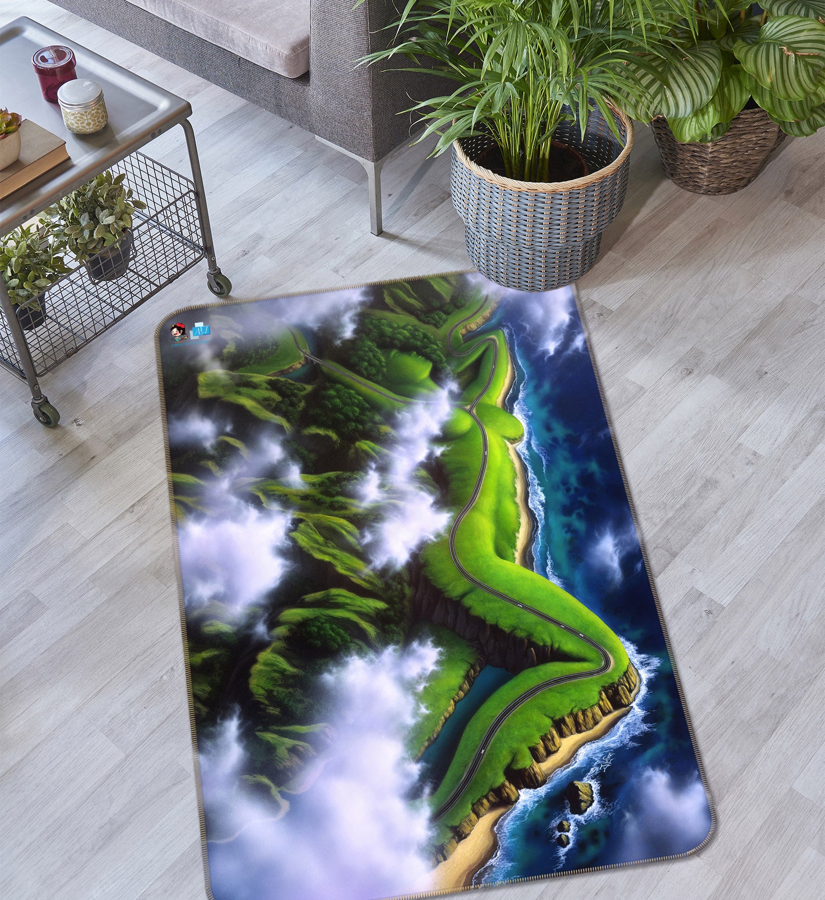 3D Oasis 85102 Jerry LoFaro Rug Non Slip Rug Mat