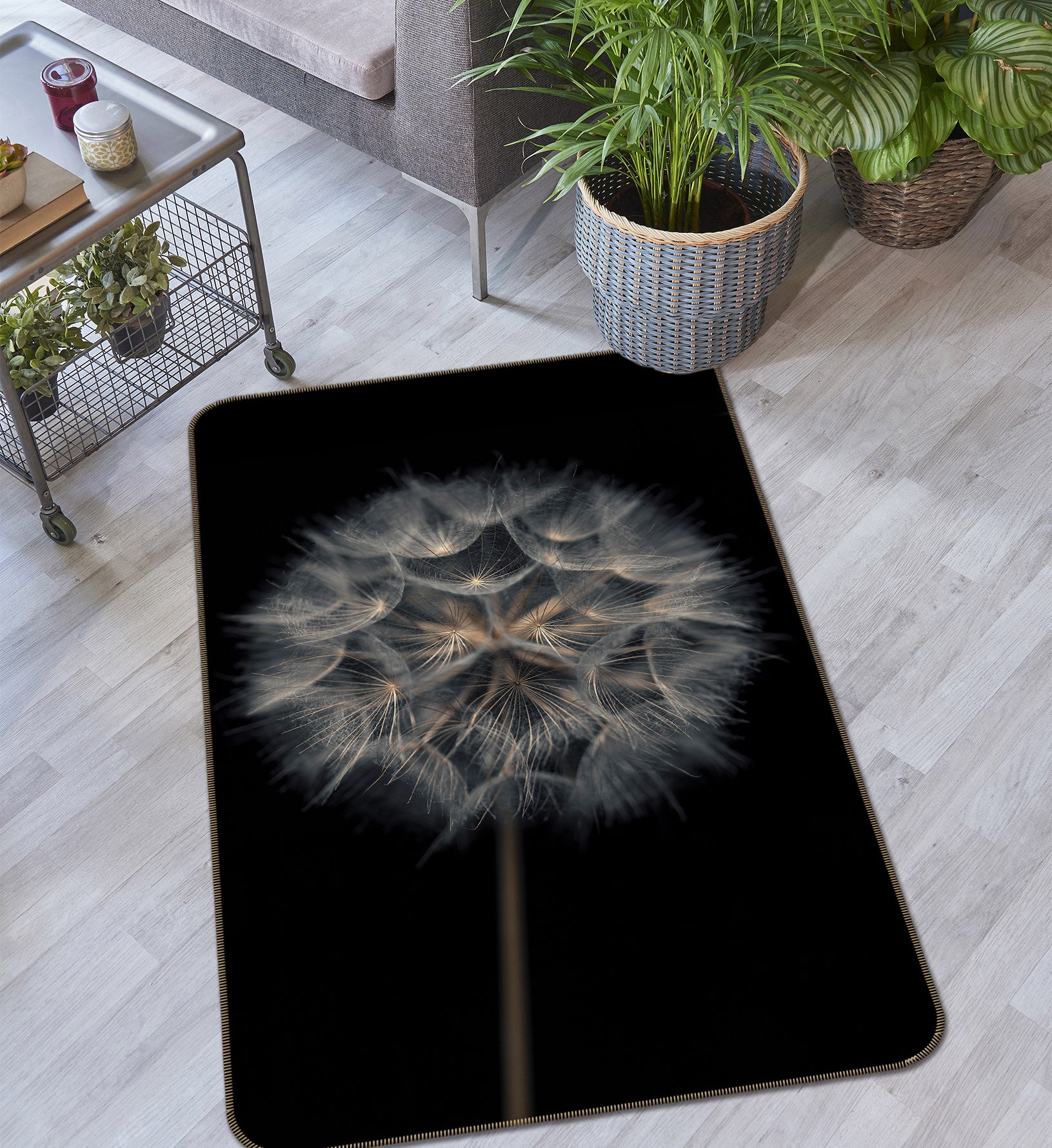 3D Dandelion 83295 Assaf Frank Rug Non Slip Rug Mat