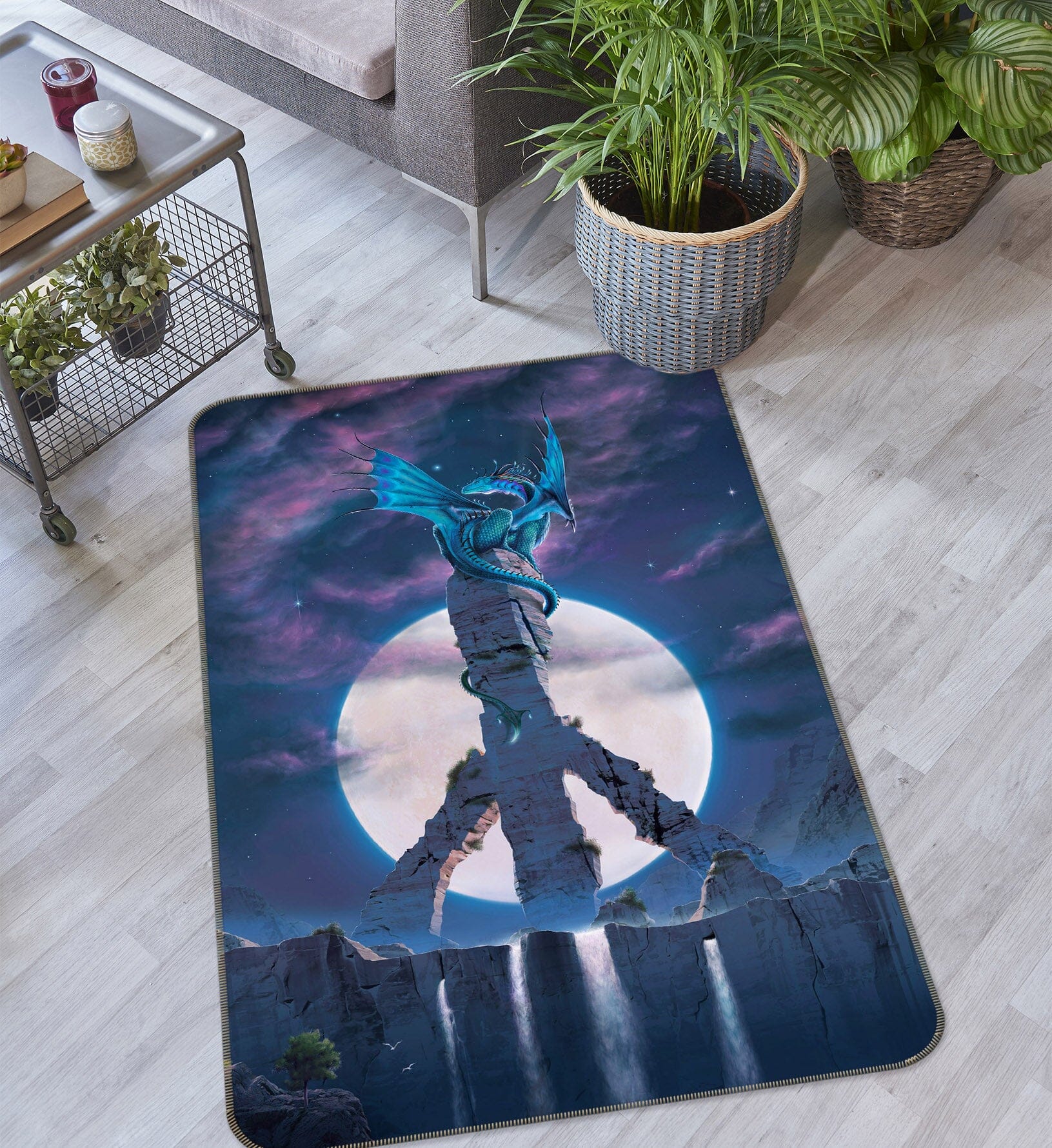 3D Peace Dragon Def 1056 Vincent Hie Rug Non Slip Rug Mat Mat AJ Creativity Home