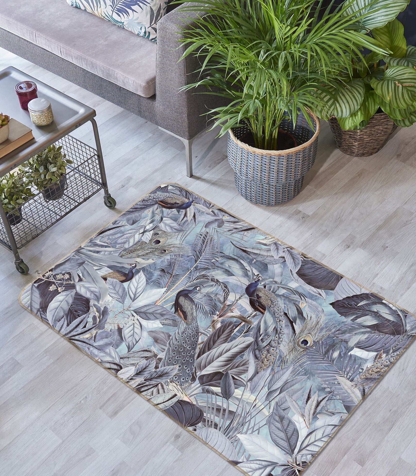 3D Night Leaves 1007 Andrea haase Rug Non Slip Rug Mat Mat AJ Creativity Home