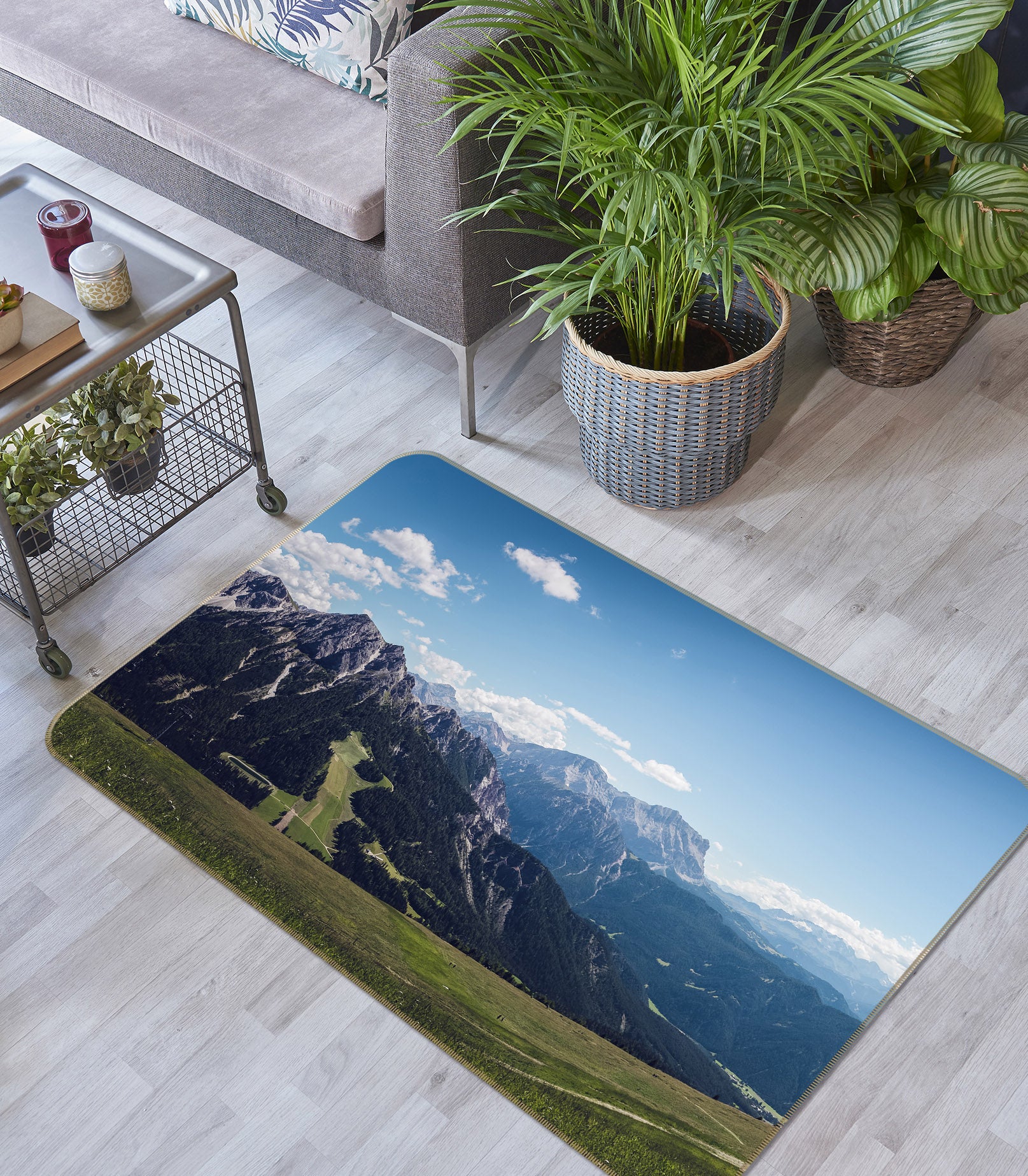 3D Mountains 36180 Non Slip Rug Mat