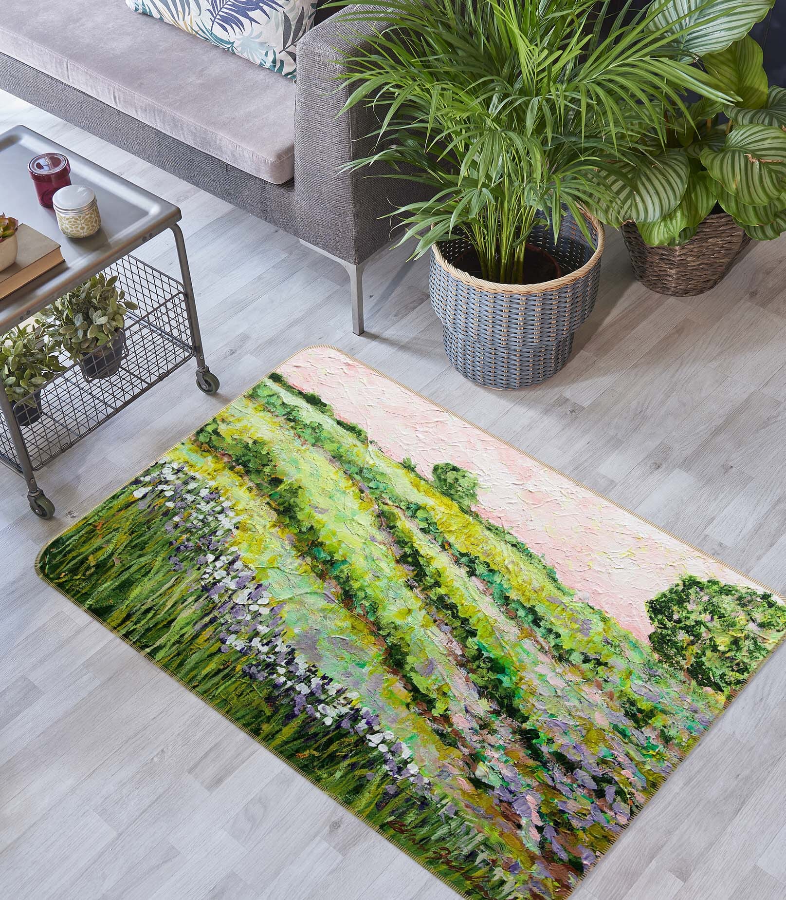 3D Wildflower Prairie 1103 Allan P. Friedlander Rug Non Slip Rug Mat Mat AJ Creativity Home