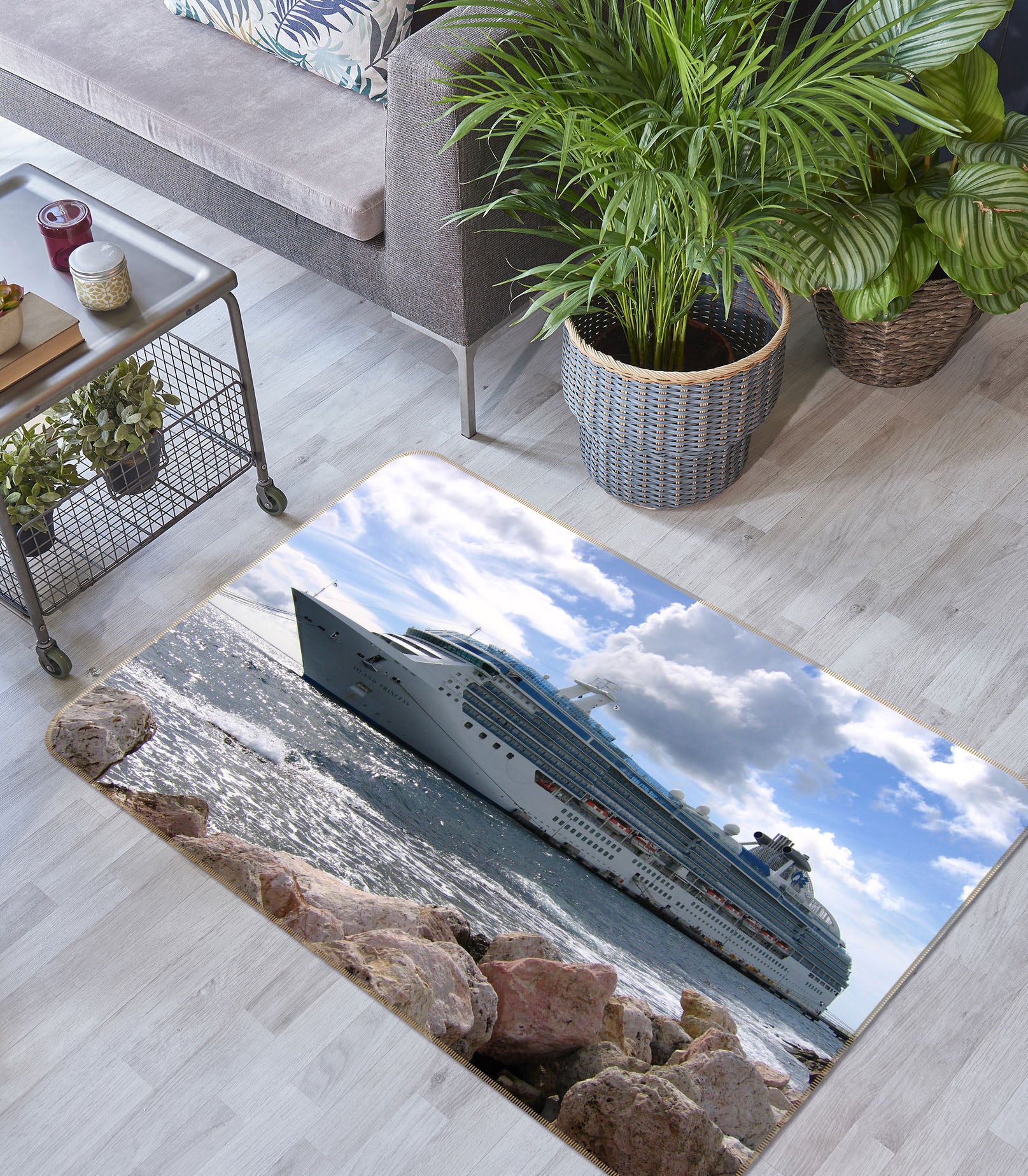 3D Steamship 68080 Vehicle Non Slip Rug Mat