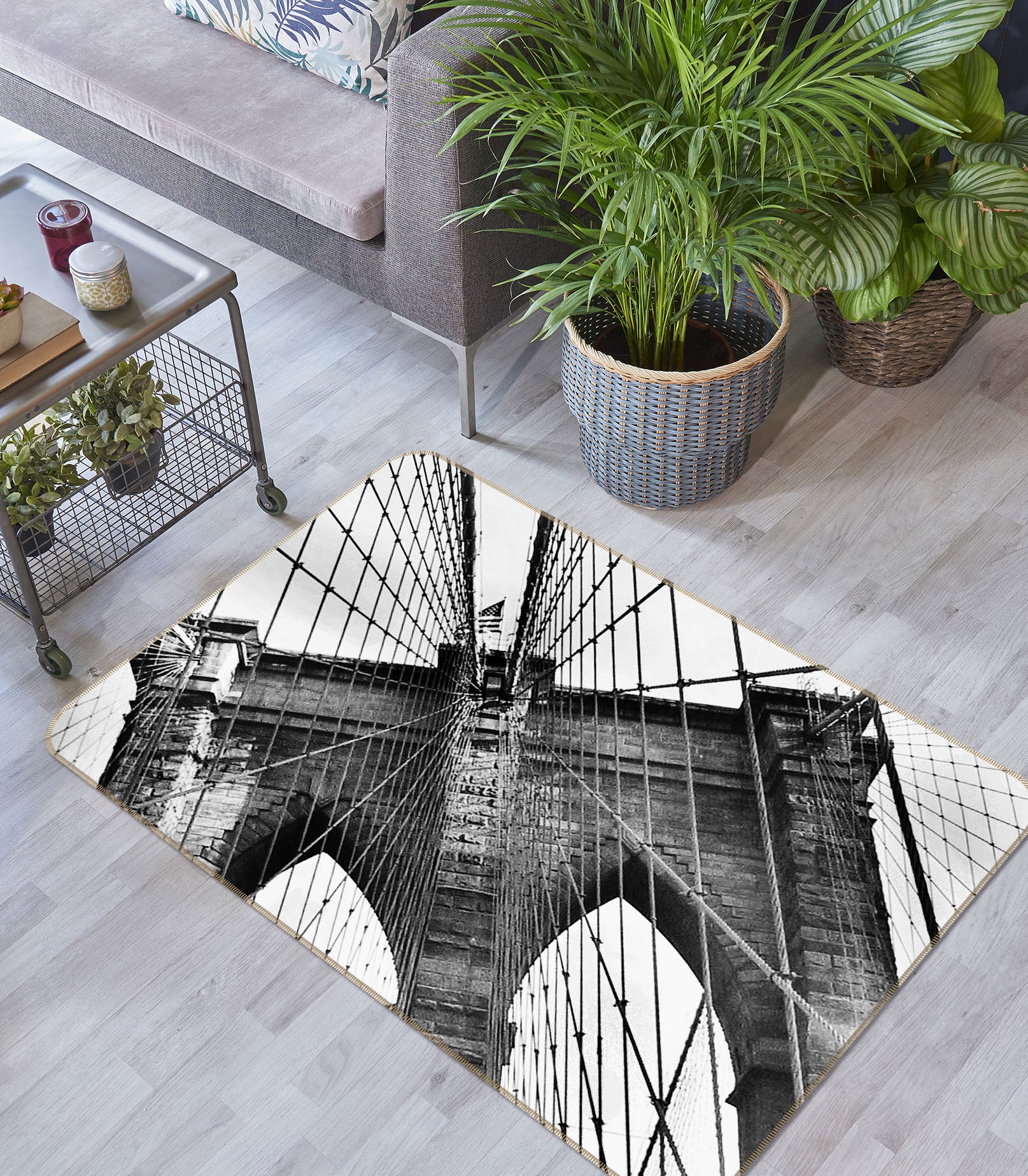 3D Bridge 32016 Non Slip Rug Mat